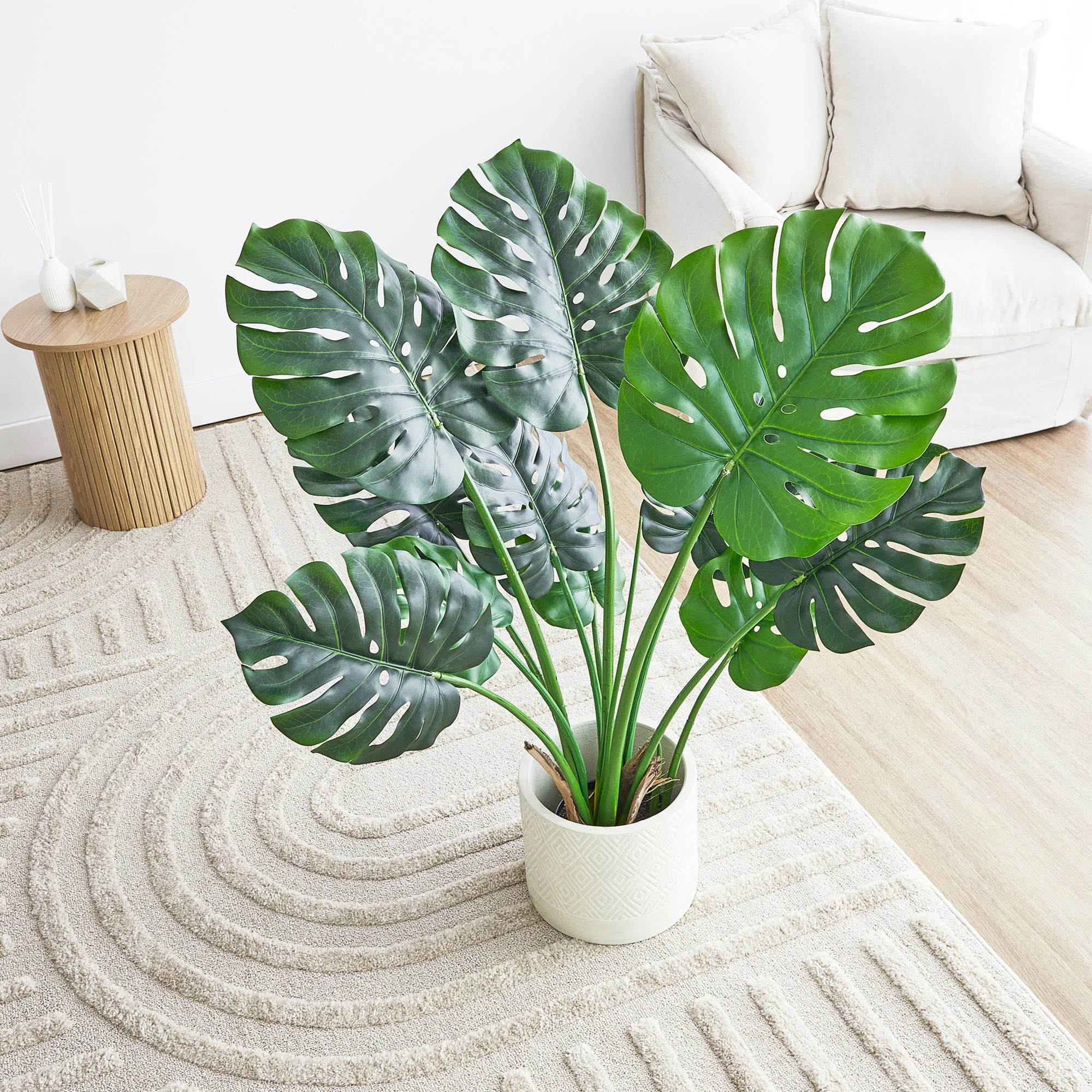 120cm Artificial Monstera Green - Image 5