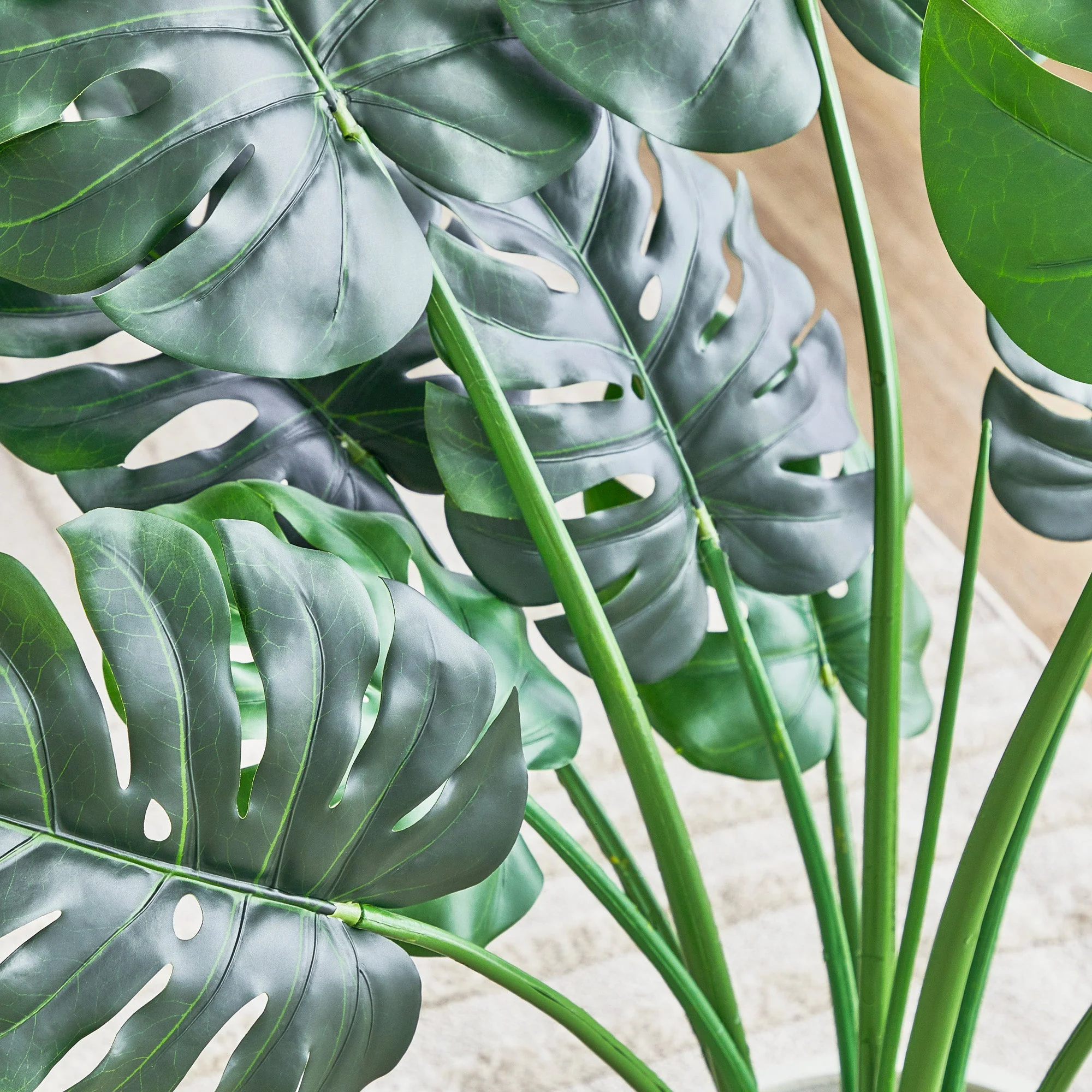 120cm Artificial Monstera Green - Image 8