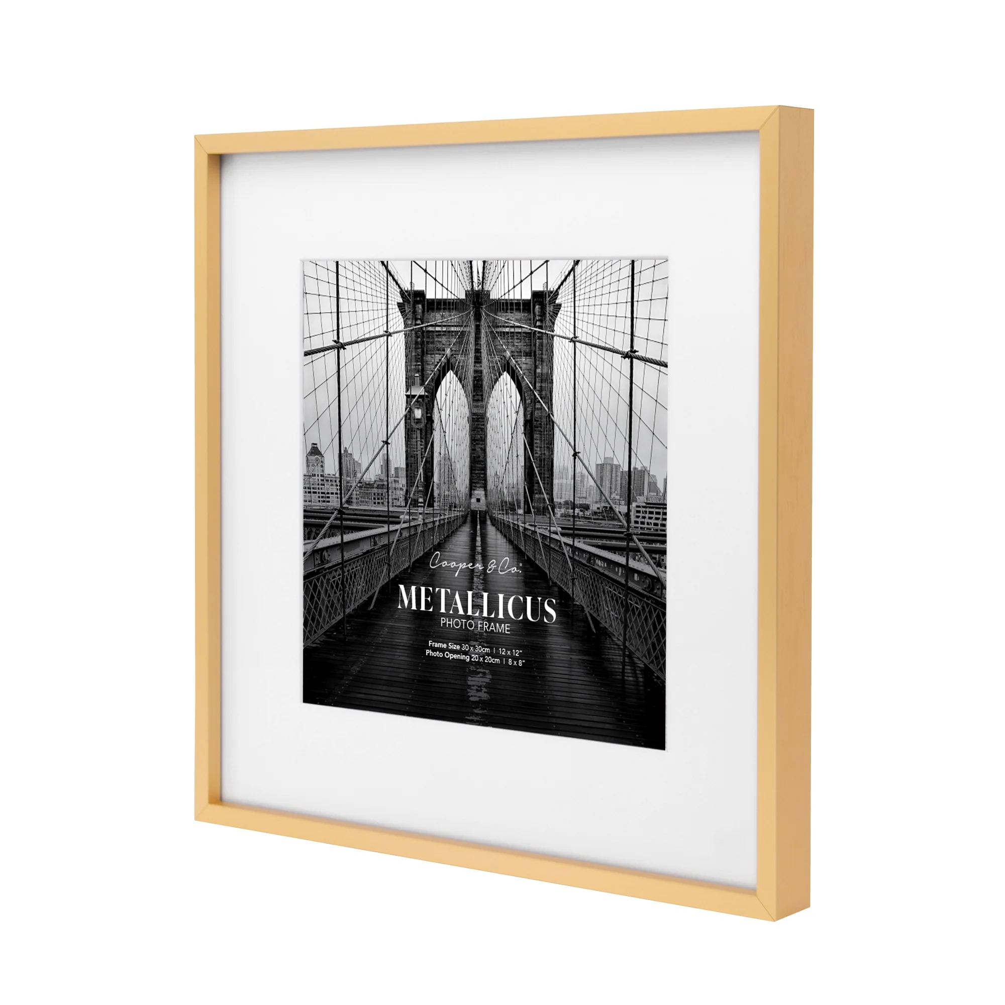 30x30cm Mat to 20x20cm Premium Metal Photo Frame - Image 11