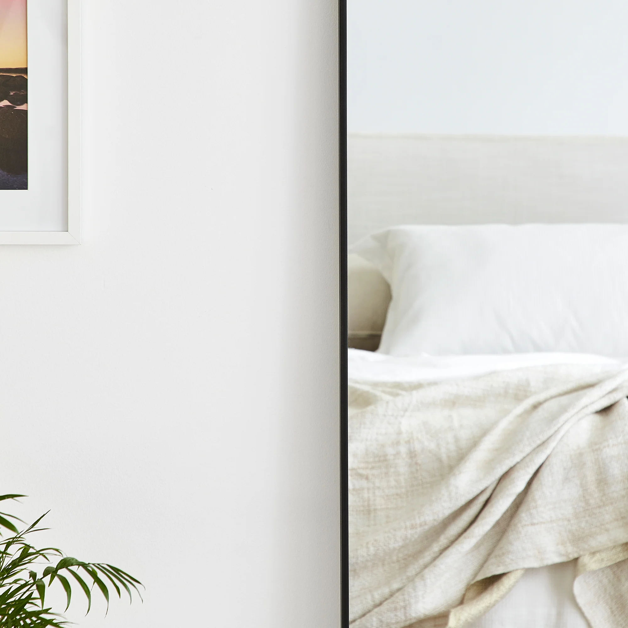 180cm Elle XL Rectangle Mirror Black - Image 6