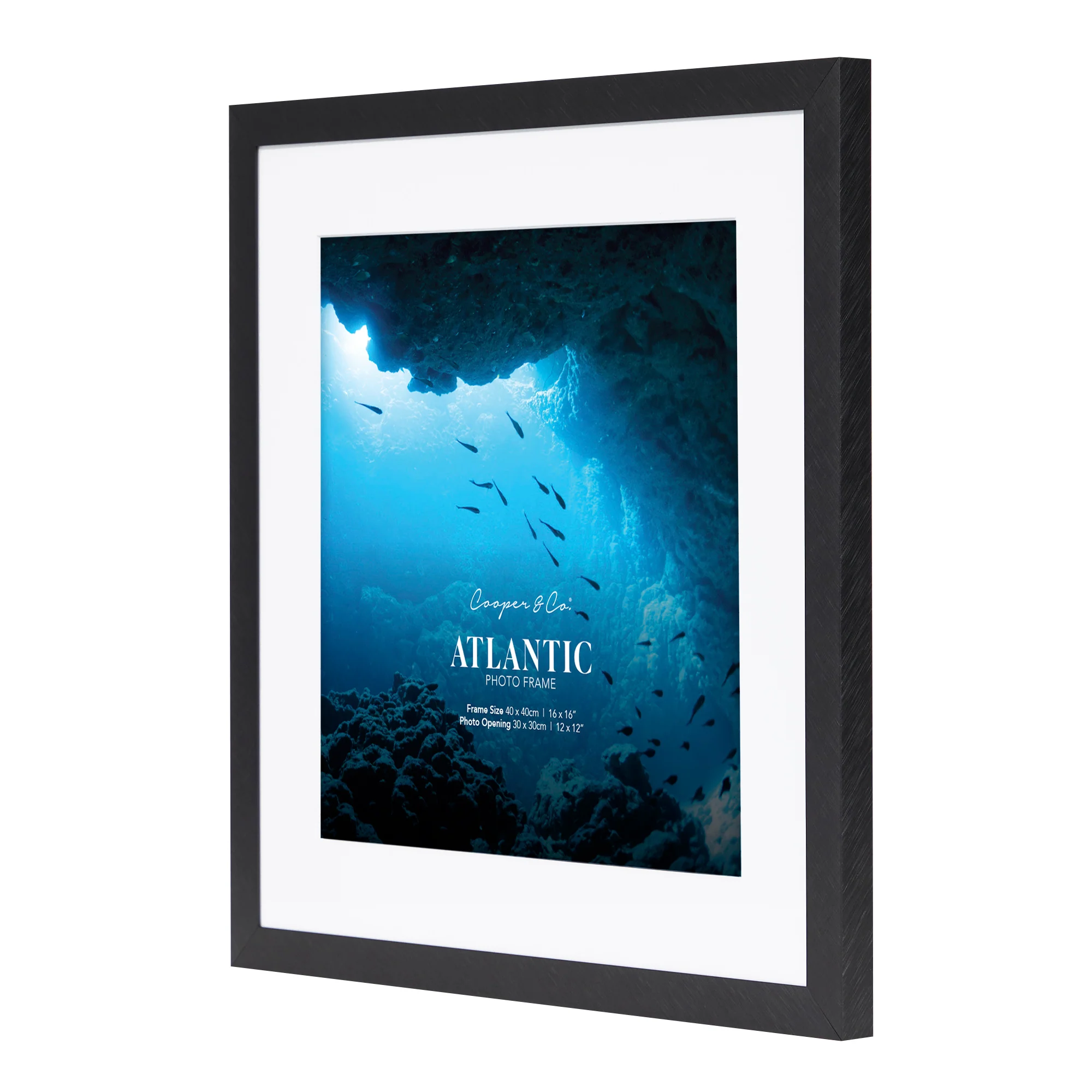 40x40cm Mat to 30x30cm Boldline Metal Photo Frame - Image 8