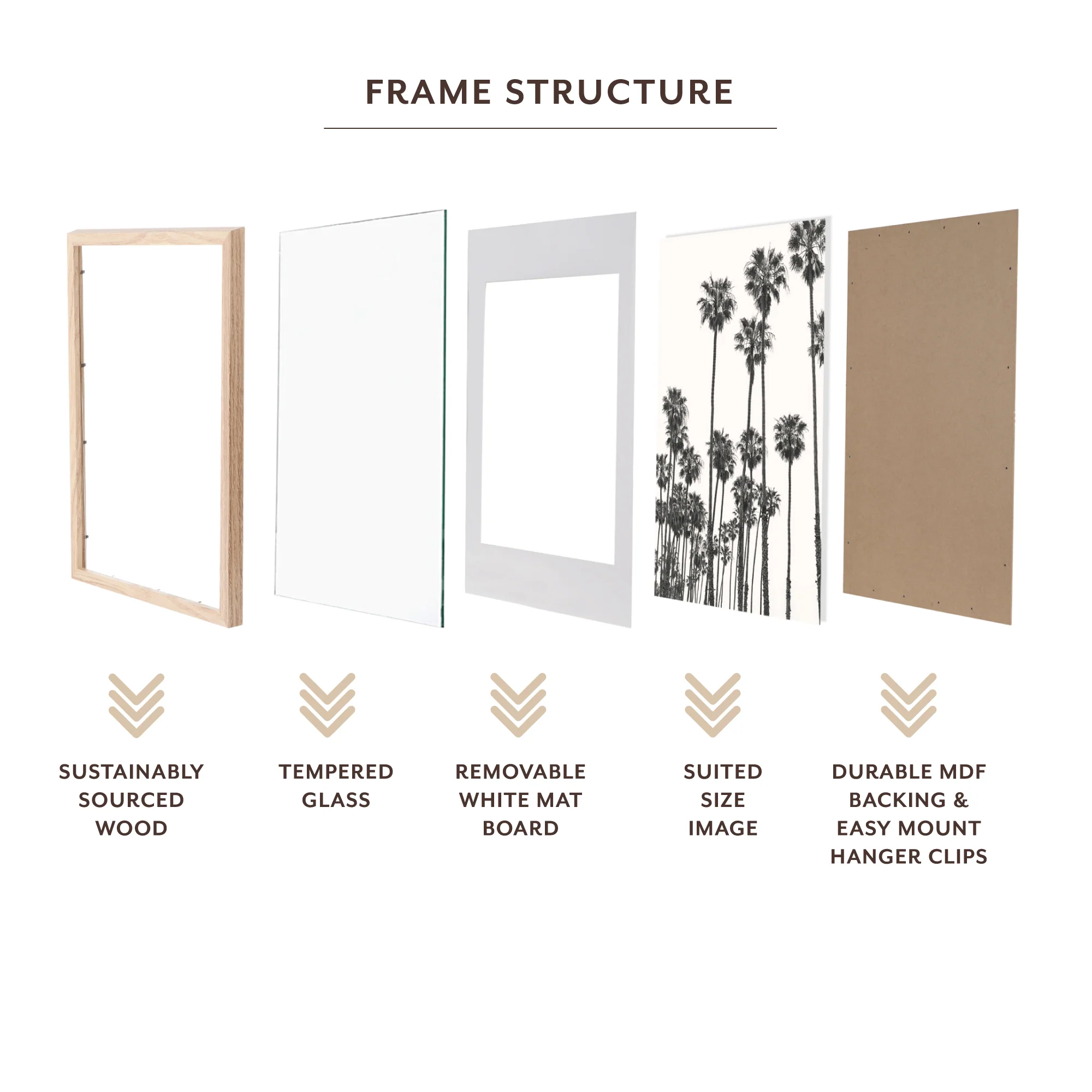 A2 Mat to A3 Premium Paradise Wooden Photo Frame - Image 10