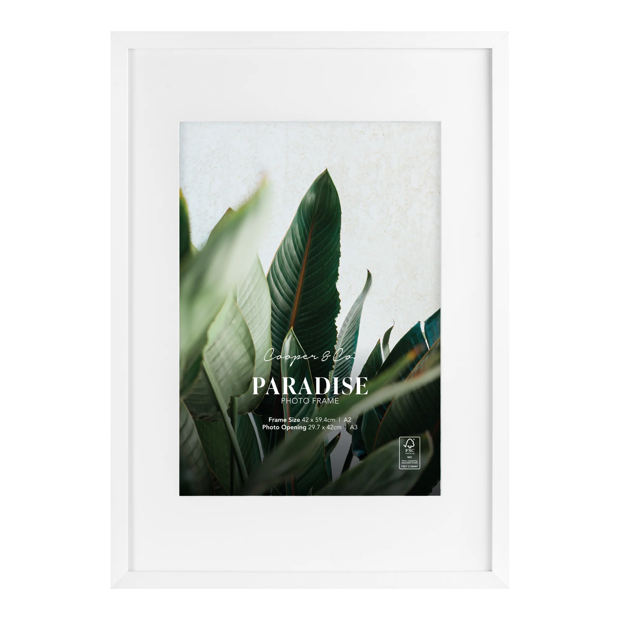 A2 Mat to A3 Premium Paradise Wooden Photo Frame - Image 13