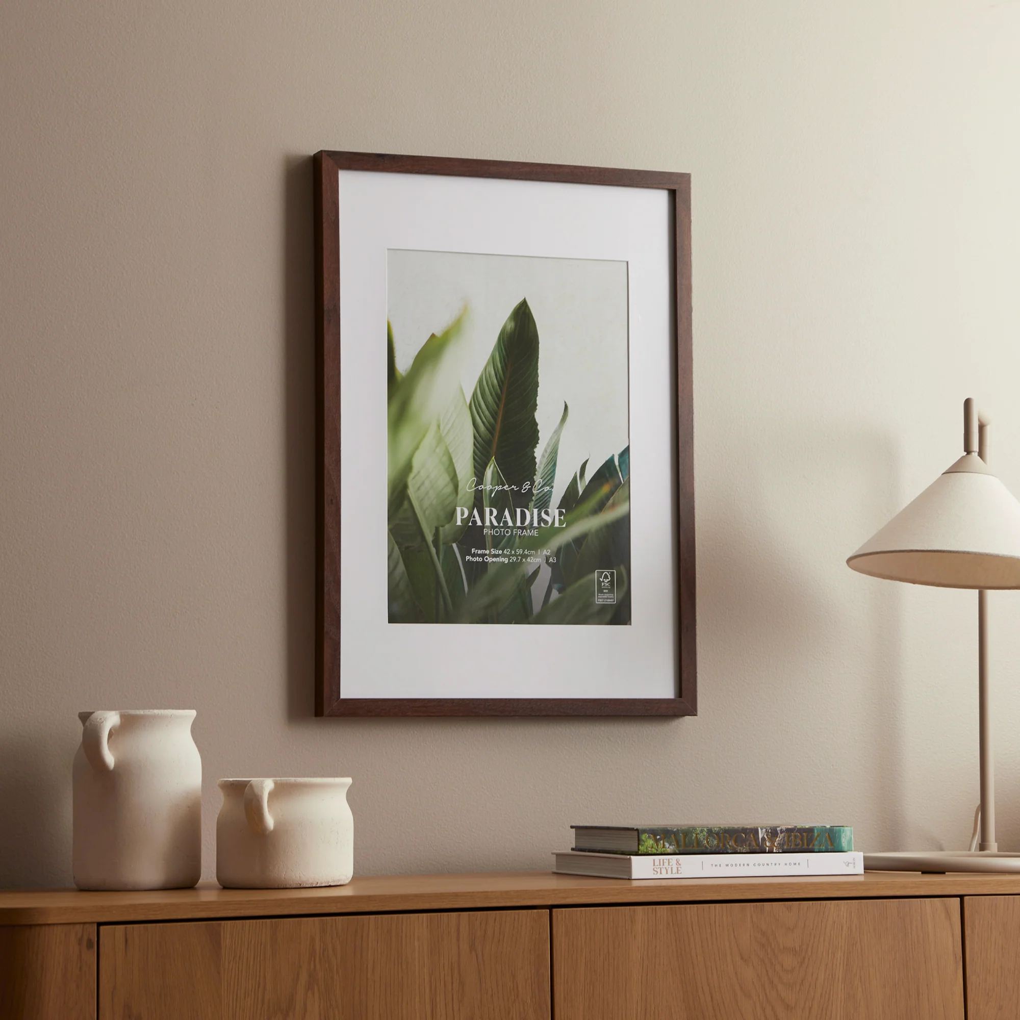 A2 Mat to A3 Premium Paradise Wooden Photo Frame - Image 23