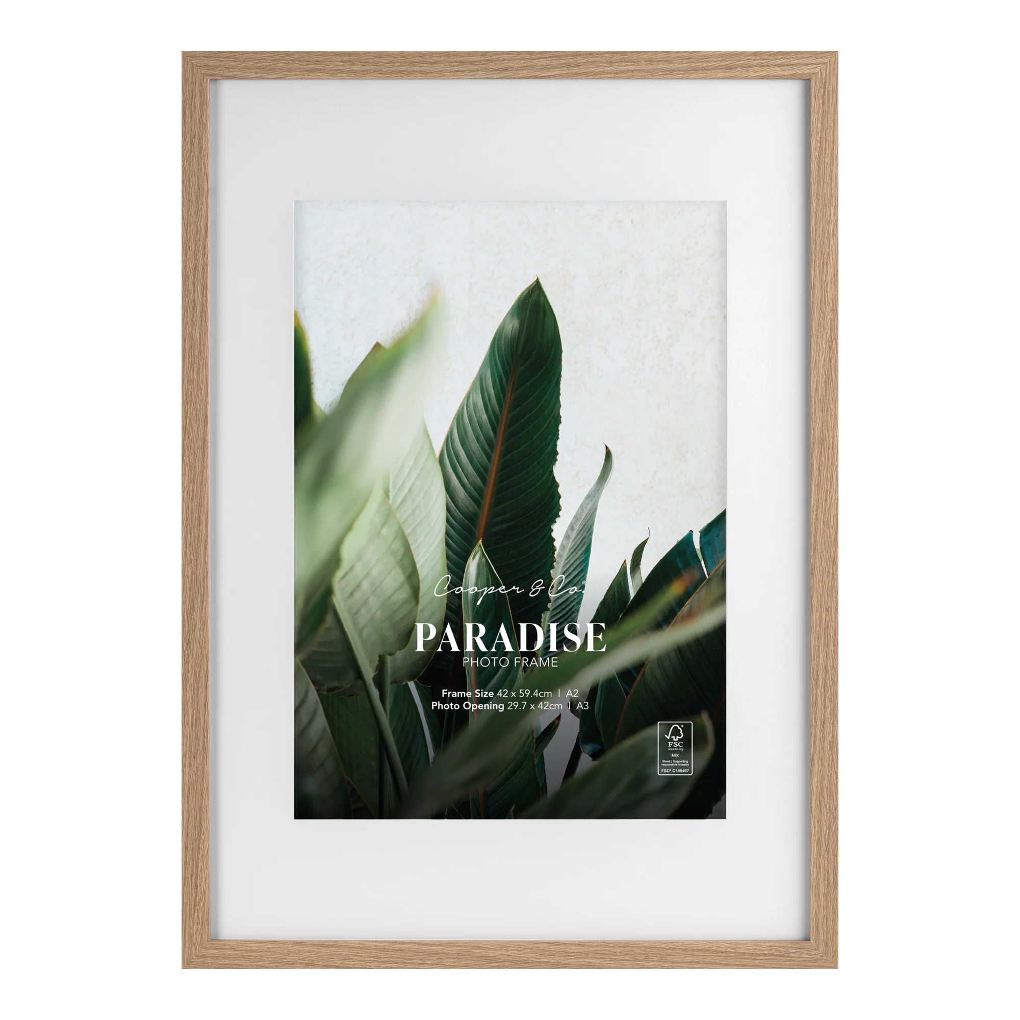 A2 Mat to A3 Premium Paradise Wooden Photo Frame - Image 7