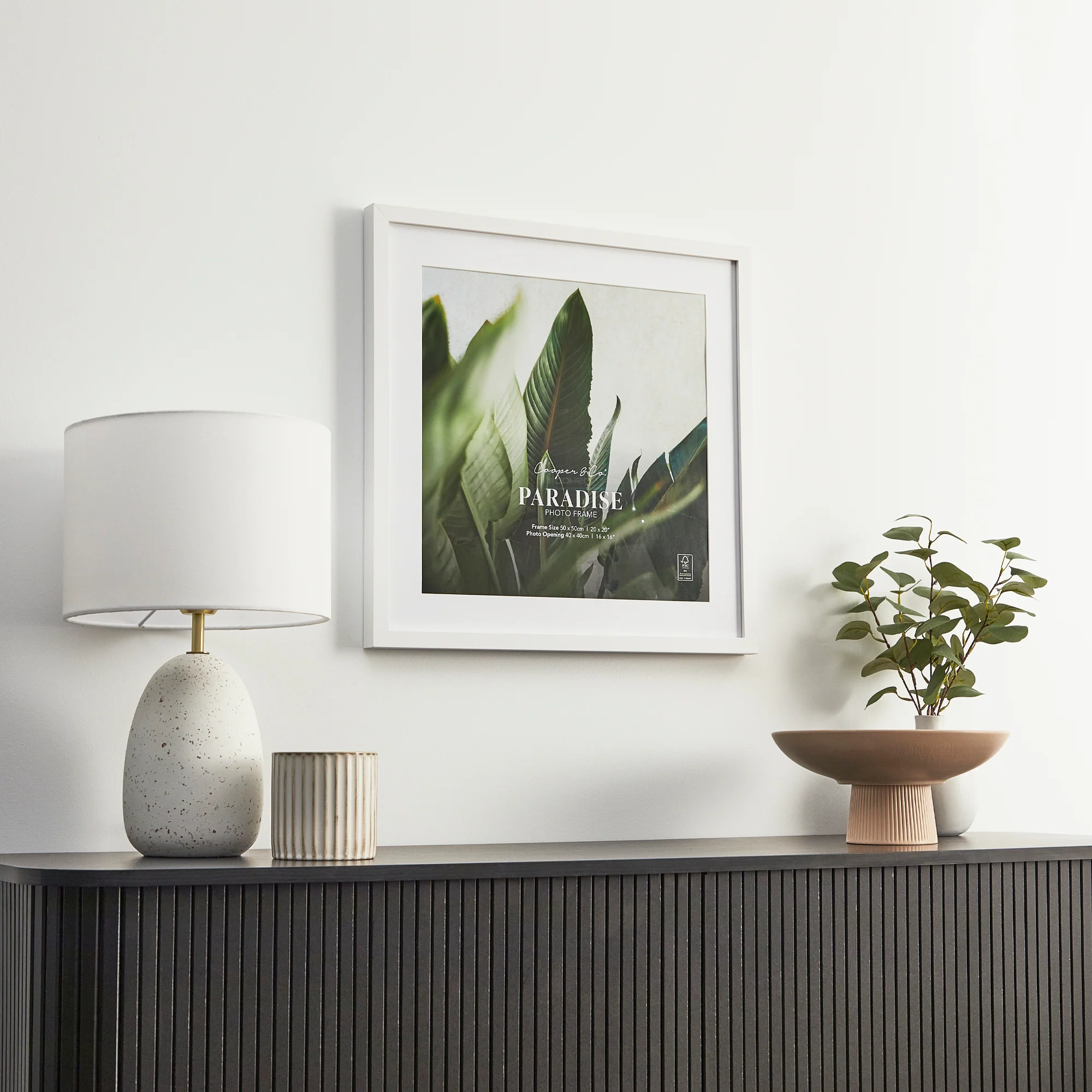 50x50cm Mat to 40x40cm Premium Paradise Wooden Photo Frame - Image 14
