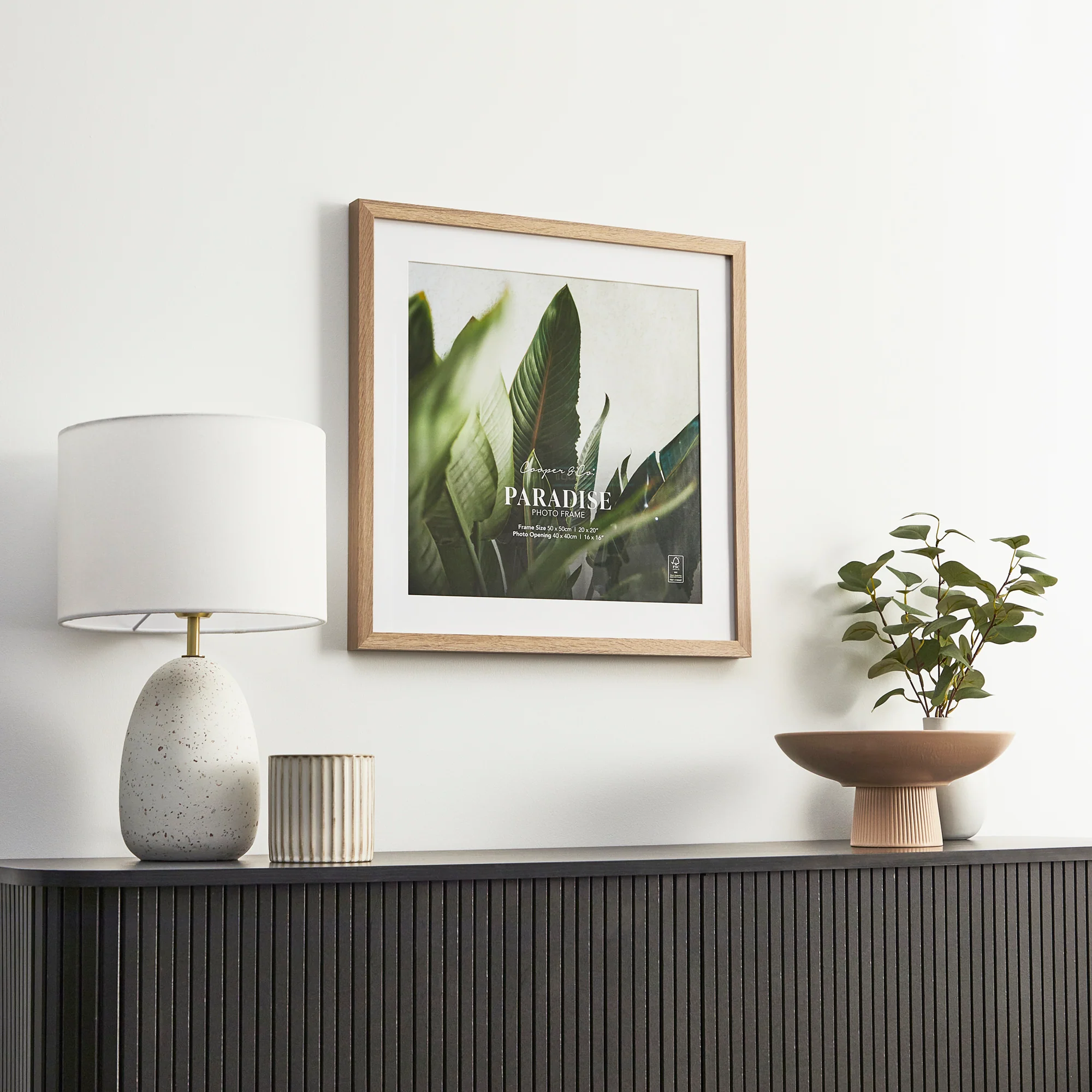 50x50cm Mat to 40x40cm Premium Paradise Wooden Photo Frame - Image 24