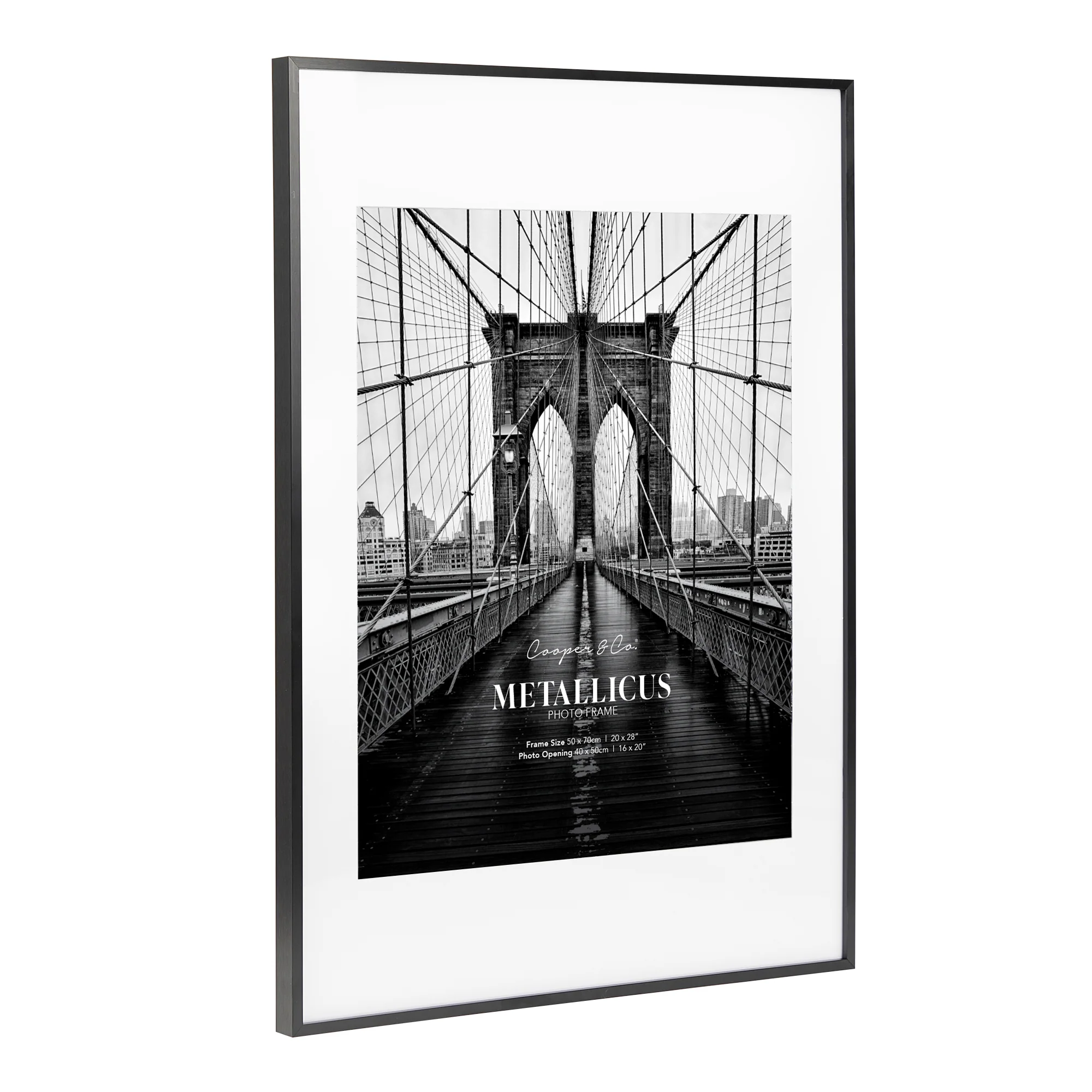 50x70cm Mat to 40x50cm Premium Metal Photo Frame - Image 5