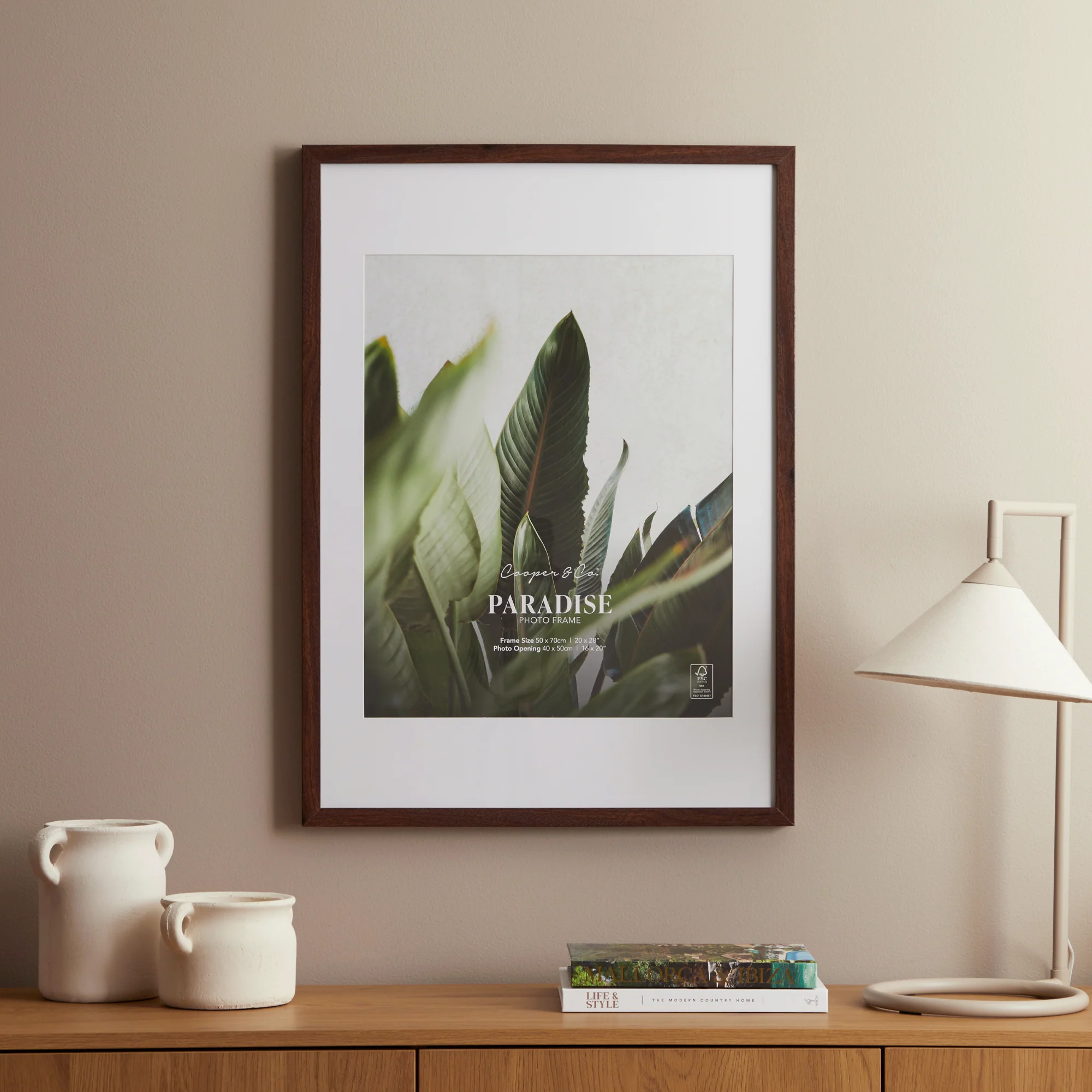50x70cm Mat to 40x50cm Premium Paradise Wooden Photo Frame - Image 20