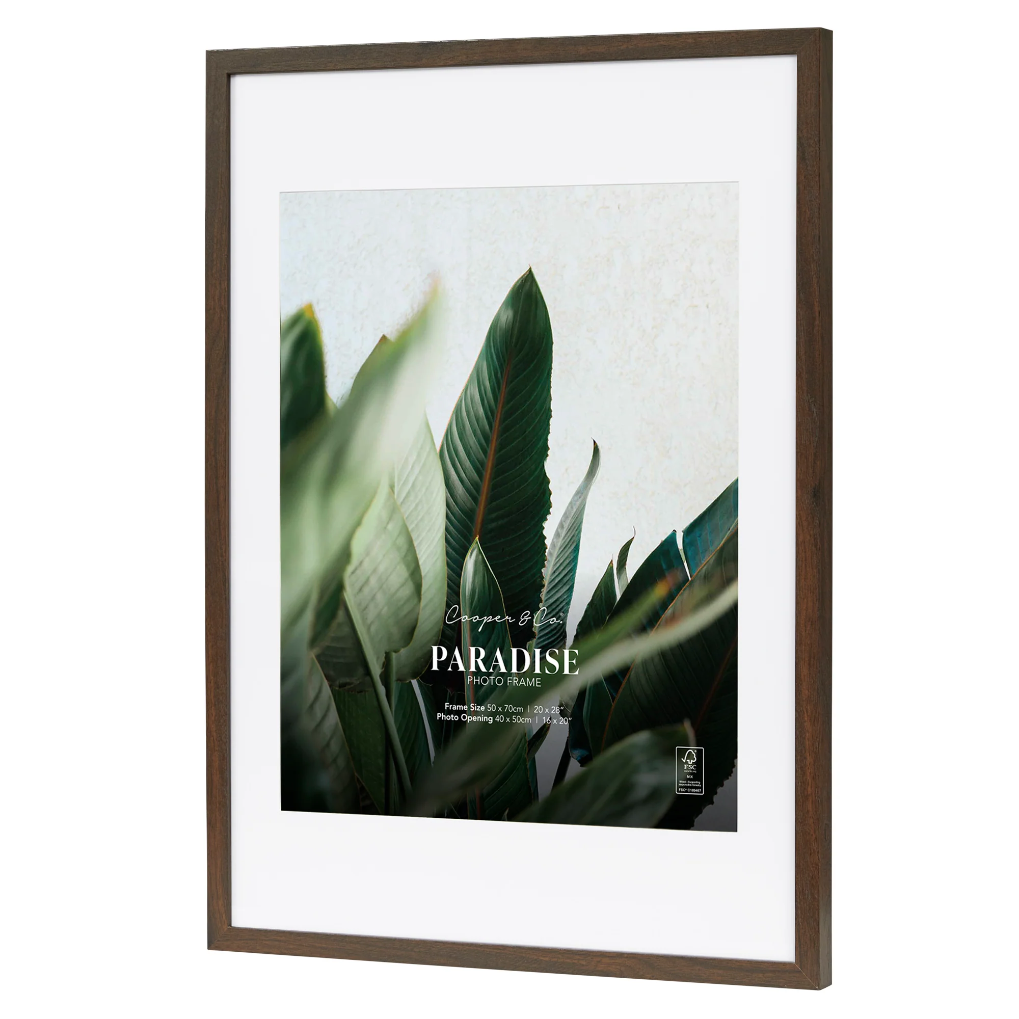 50x70cm Mat to 40x50cm Premium Paradise Wooden Photo Frame - Image 26