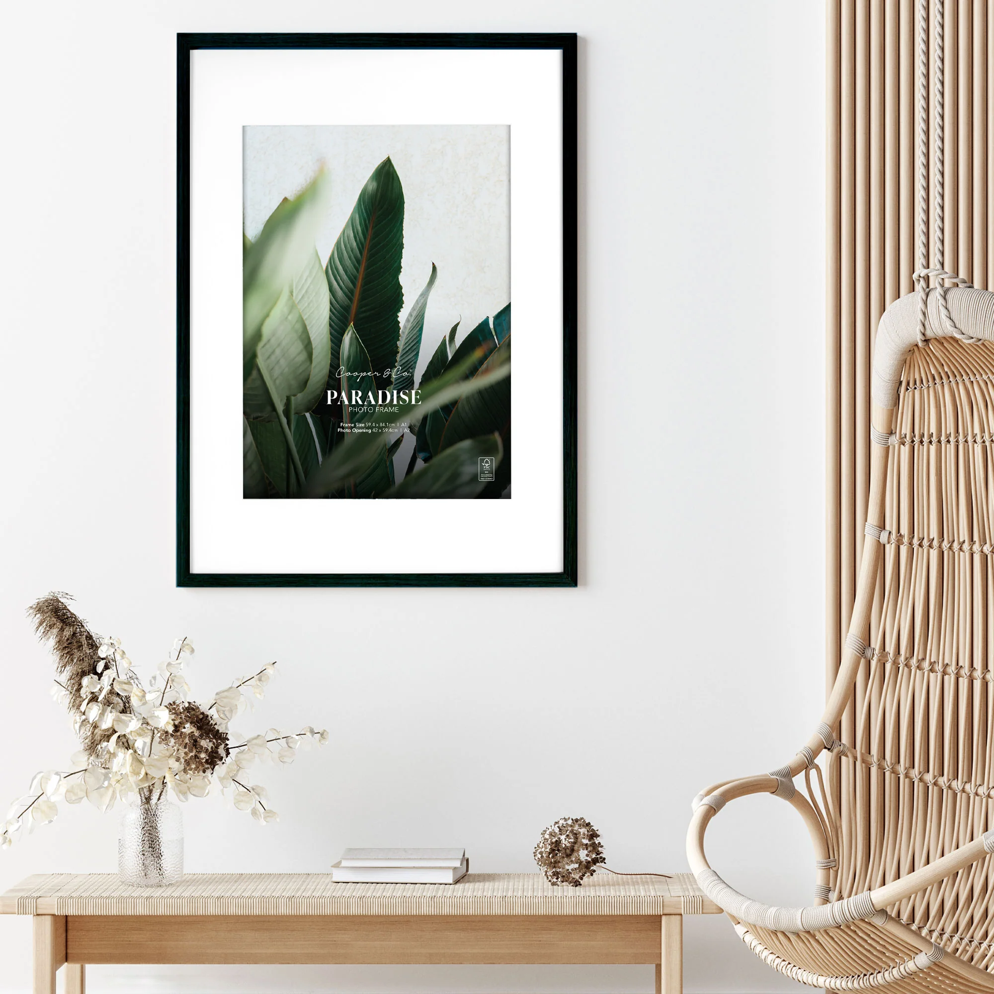 A1 Mat to A2 Premium Paradise Wooden Photo Frame - Image 2