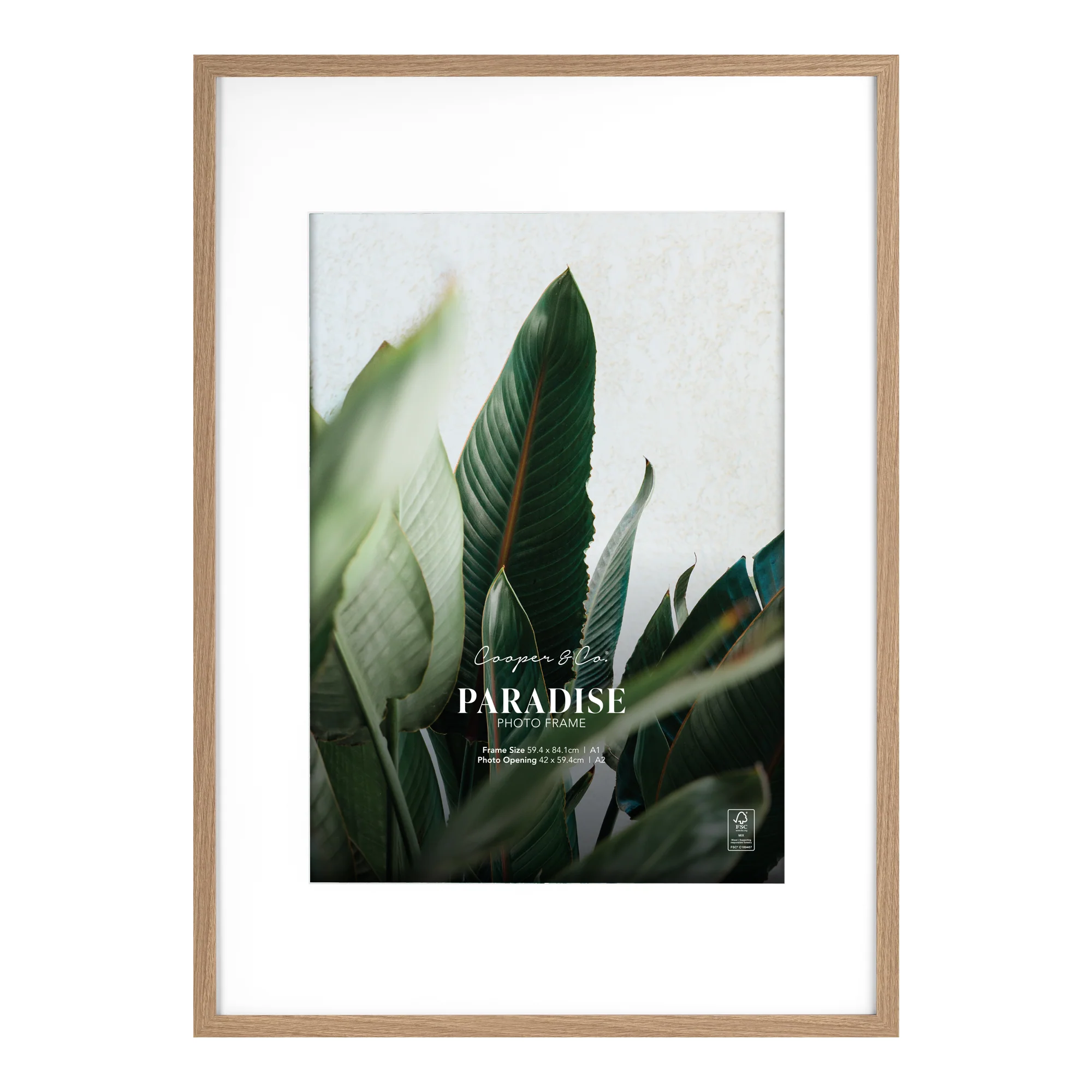 A1 Mat to A2 Premium Paradise Wooden Photo Frame - Image 7