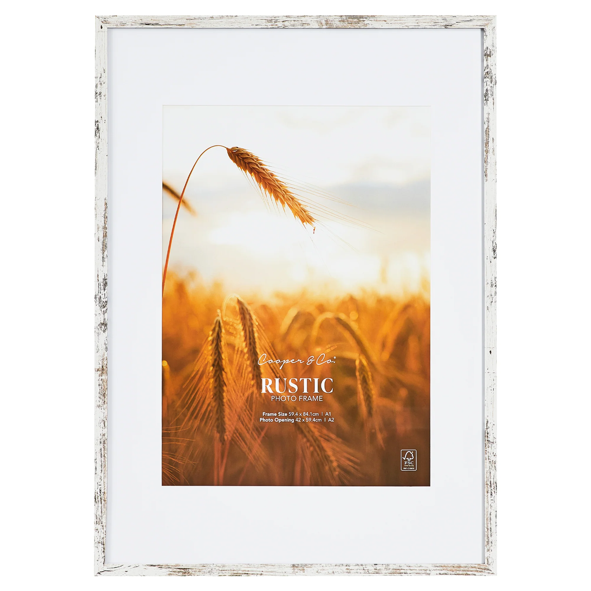 59.4x84.1cm Mat to 42x59.4cm Premium Rustic Wooden Photo Frame - Image 18