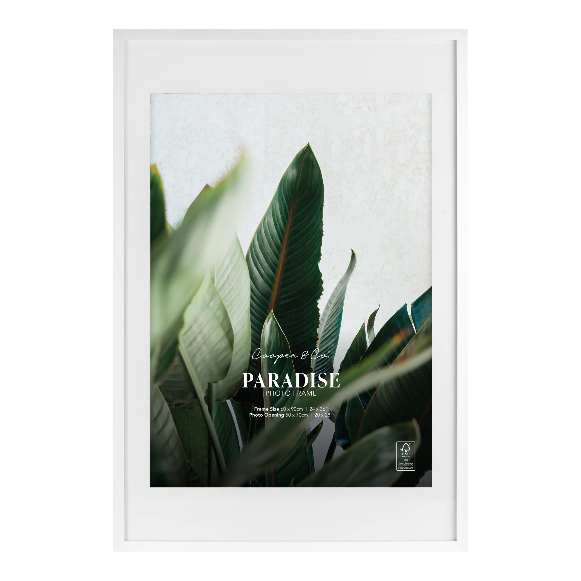 60x90cm Mat to 50x70cm Premium Paradise Wooden Photo Frame - Image 13