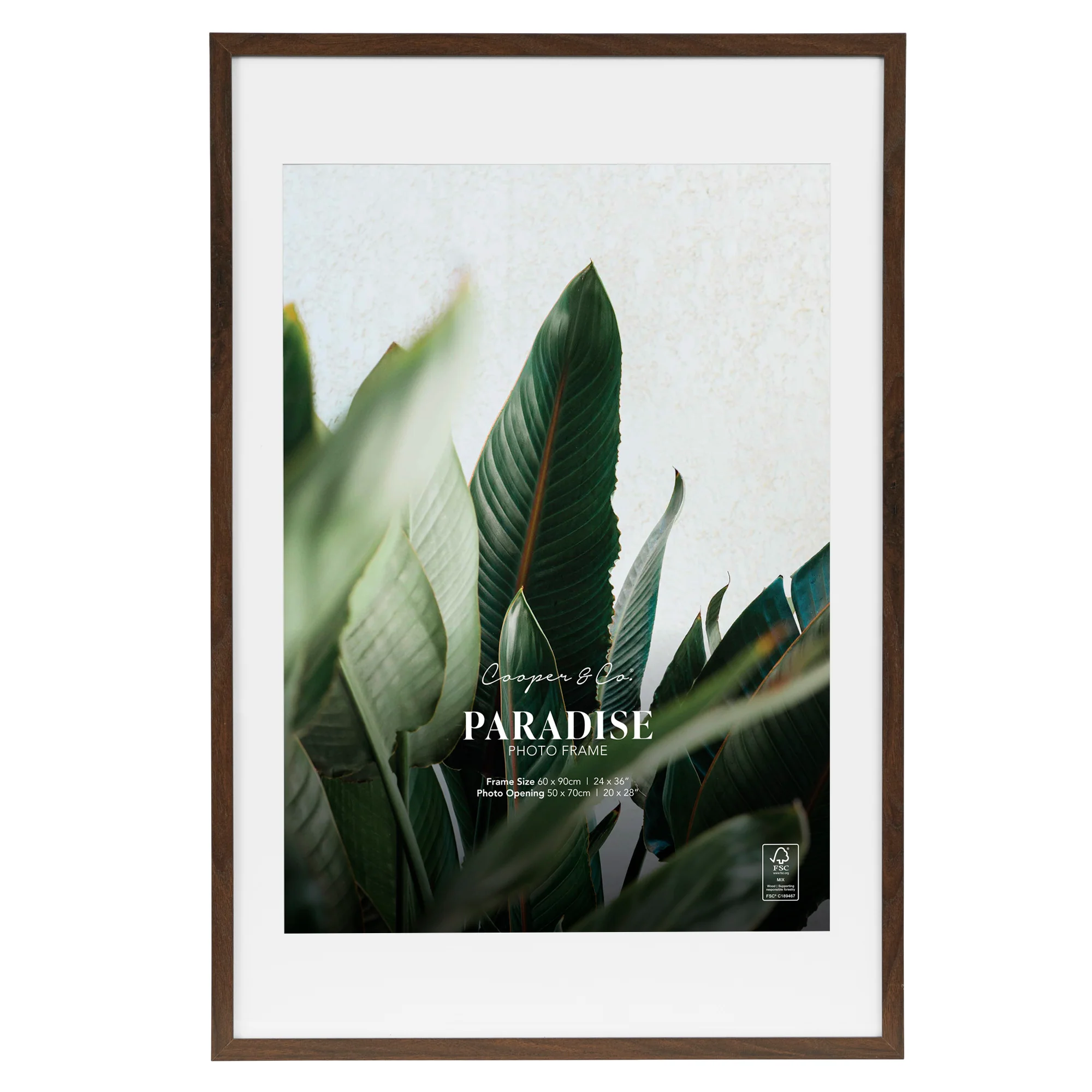 60x90cm Mat to 50x70cm Premium Paradise Wooden Photo Frame - Image 19