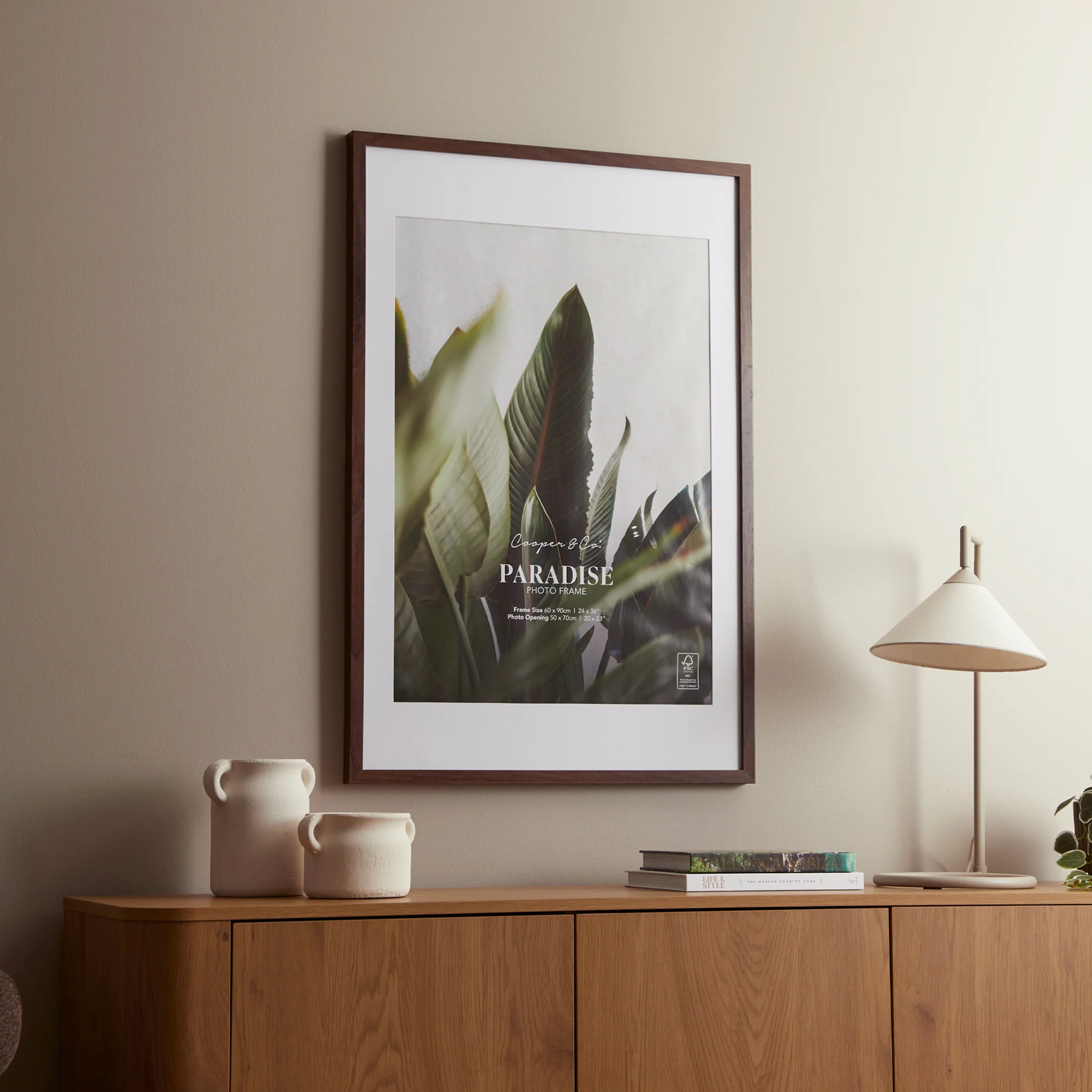 60x90cm Mat to 50x70cm Premium Paradise Wooden Photo Frame - Image 23