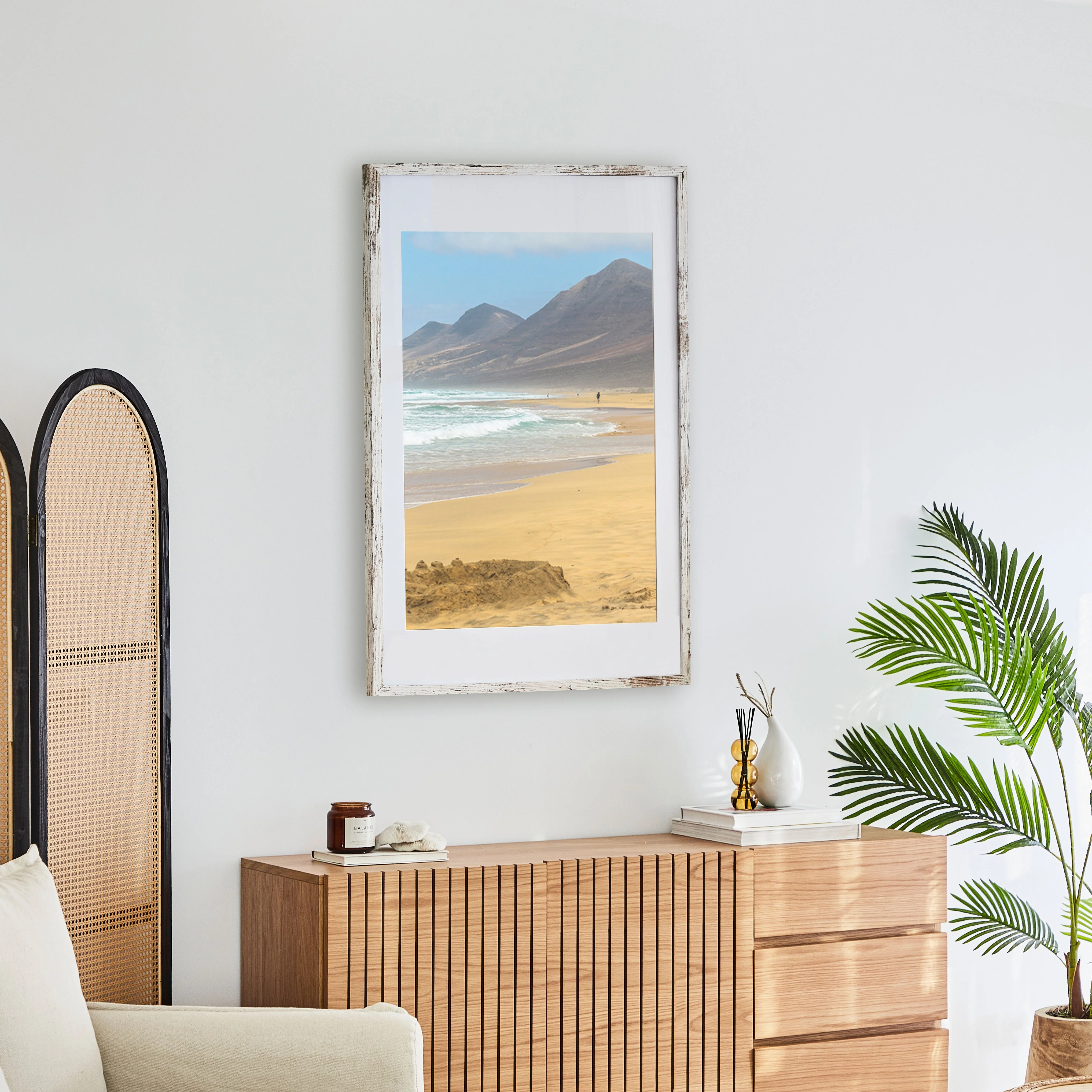 60x90cm Mat to 50x70cm Premium Rustic Wooden Photo Frame - Image 11