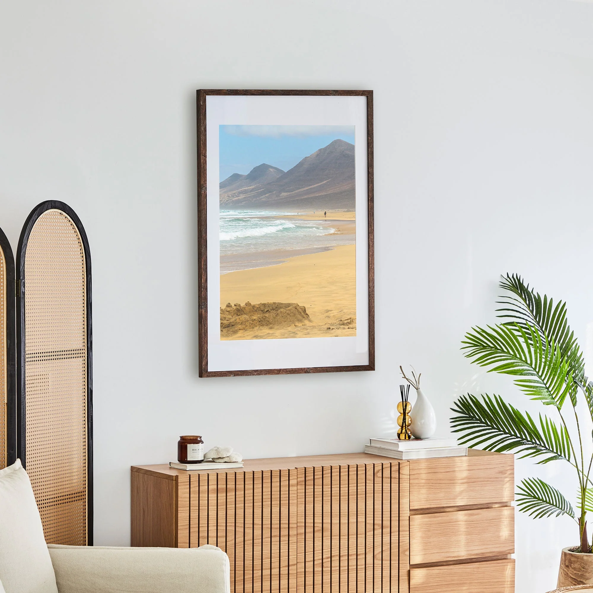 60x90cm Mat to 50x70cm Premium Rustic Wooden Photo Frame - Image 6