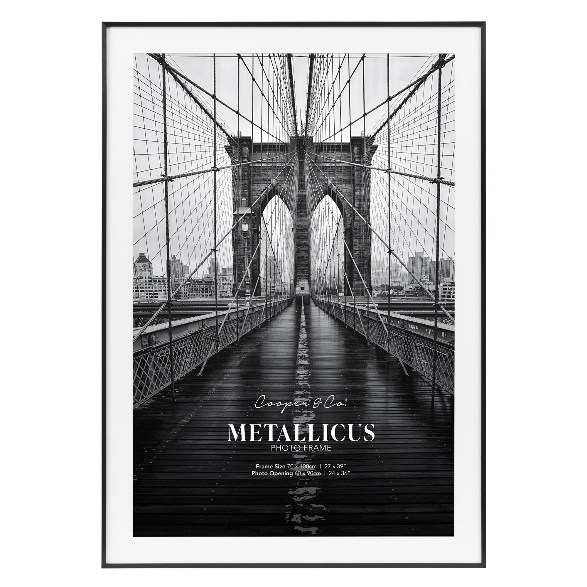 70x100cm Mat to 60x90cm Premium Metal Photo Frame