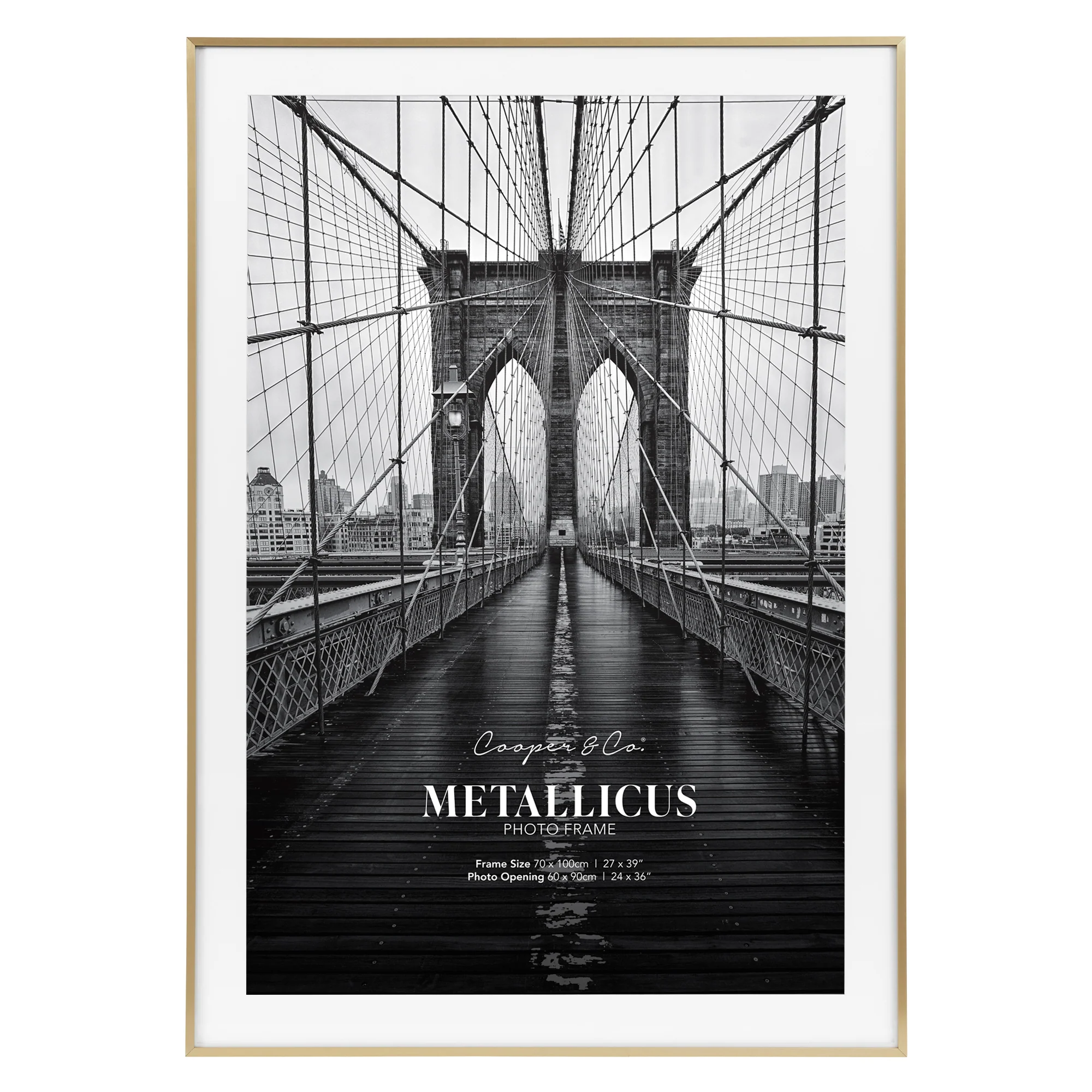 70x100cm Mat to 60x90cm Premium Metal Photo Frame - Image 11