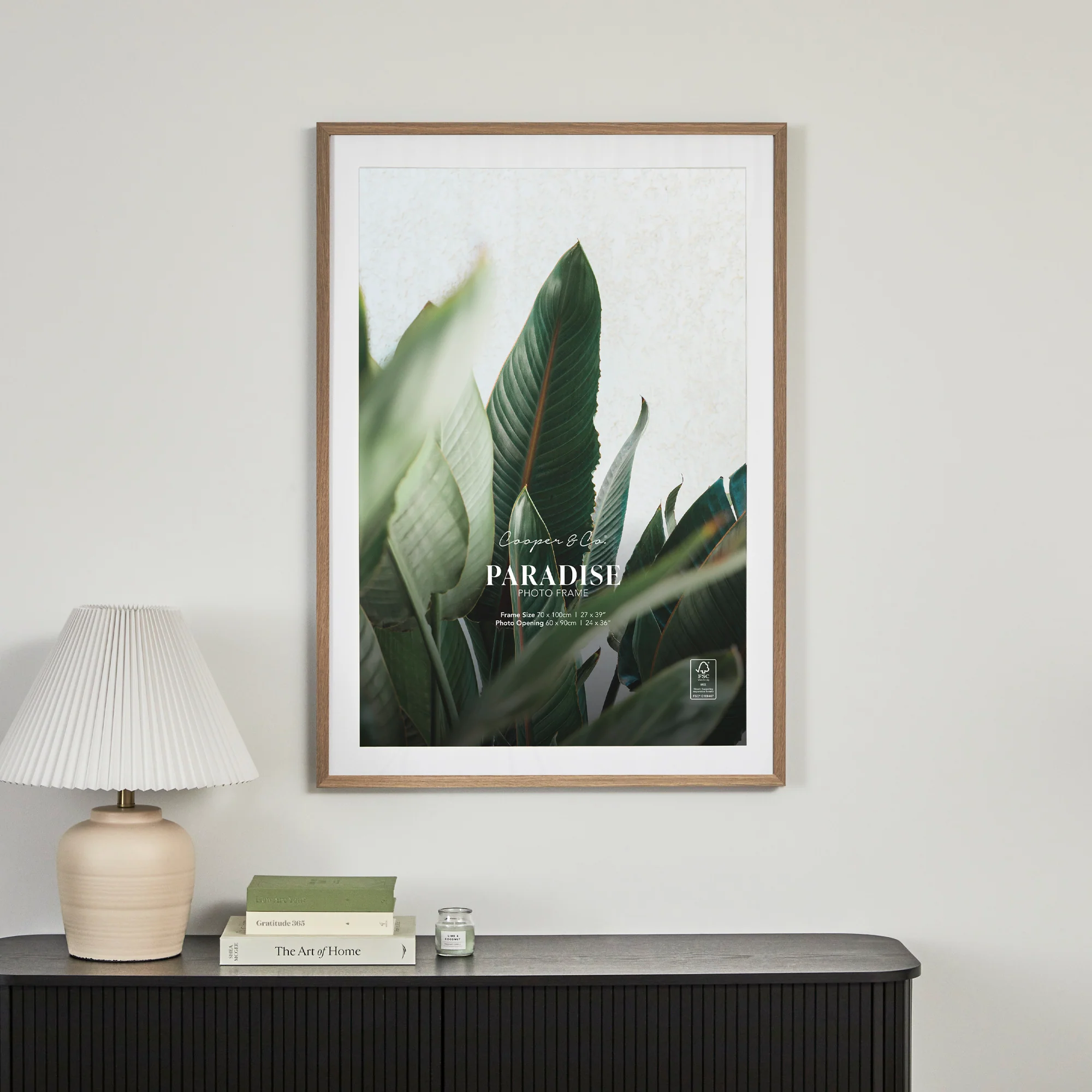 70x100cm Mat to 60x90cm Premium Paradise Wooden Photo Frame - Image 13