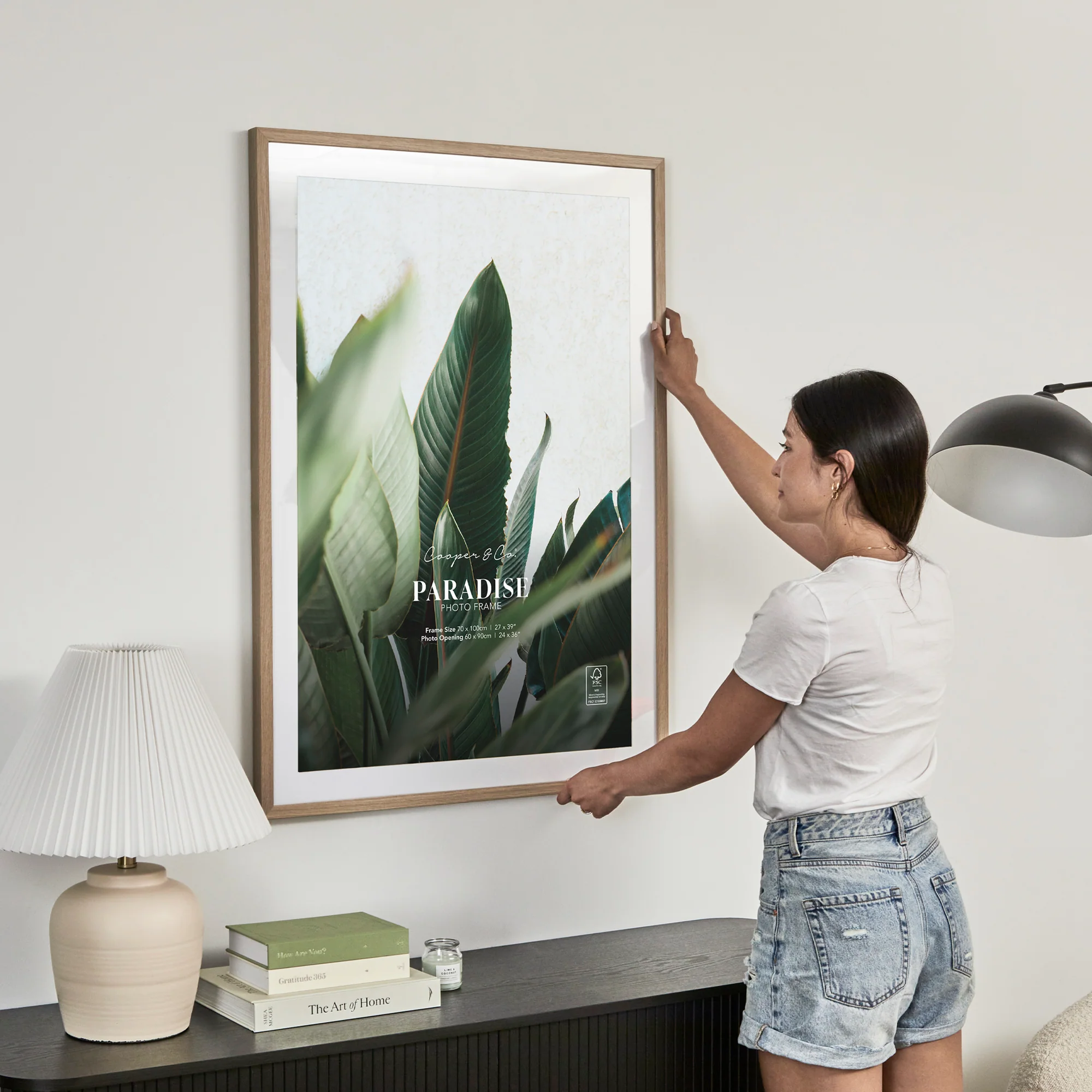 70x100cm Mat to 60x90cm Premium Paradise Wooden Photo Frame - Image 15