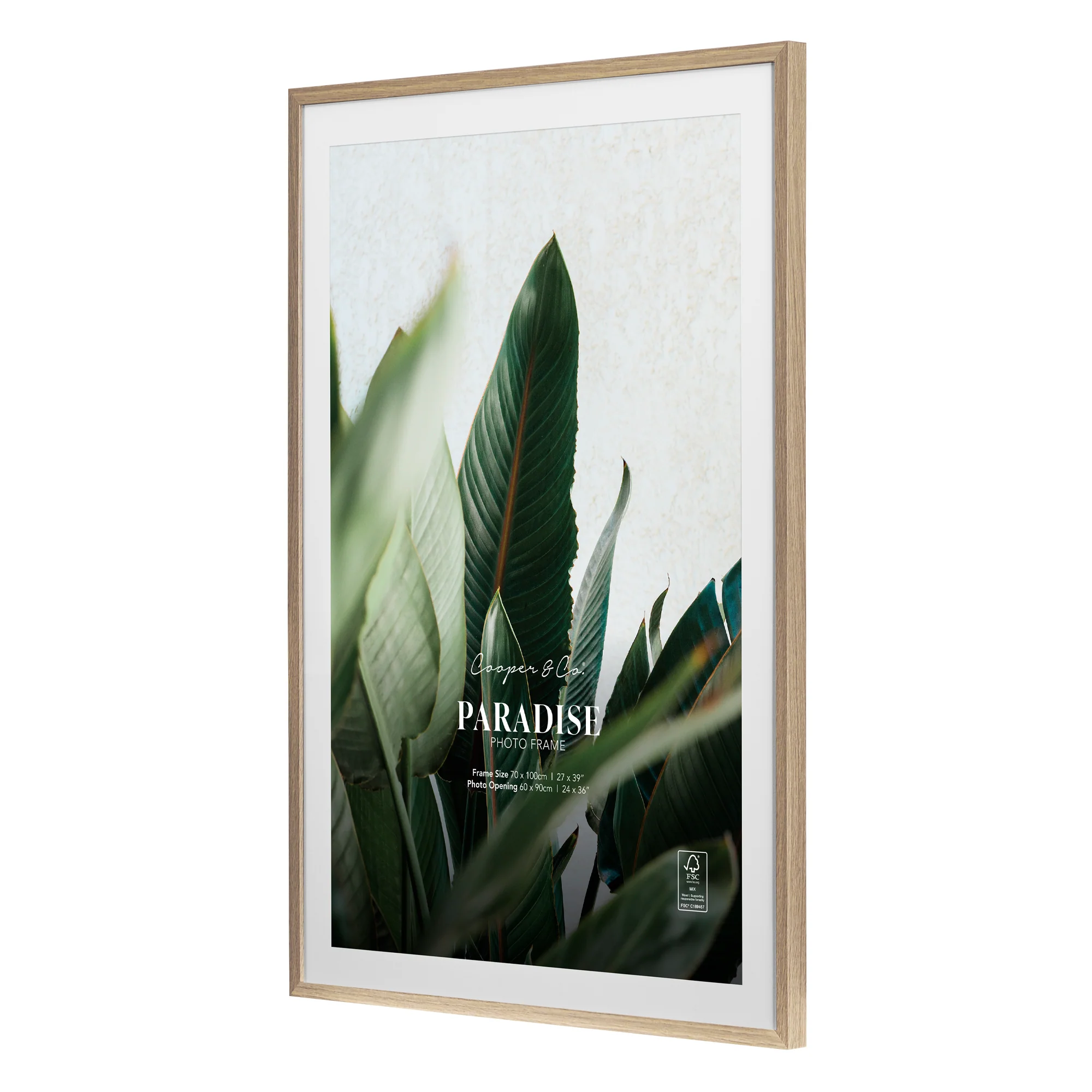 70x100cm Mat to 60x90cm Premium Paradise Wooden Photo Frame - Image 19
