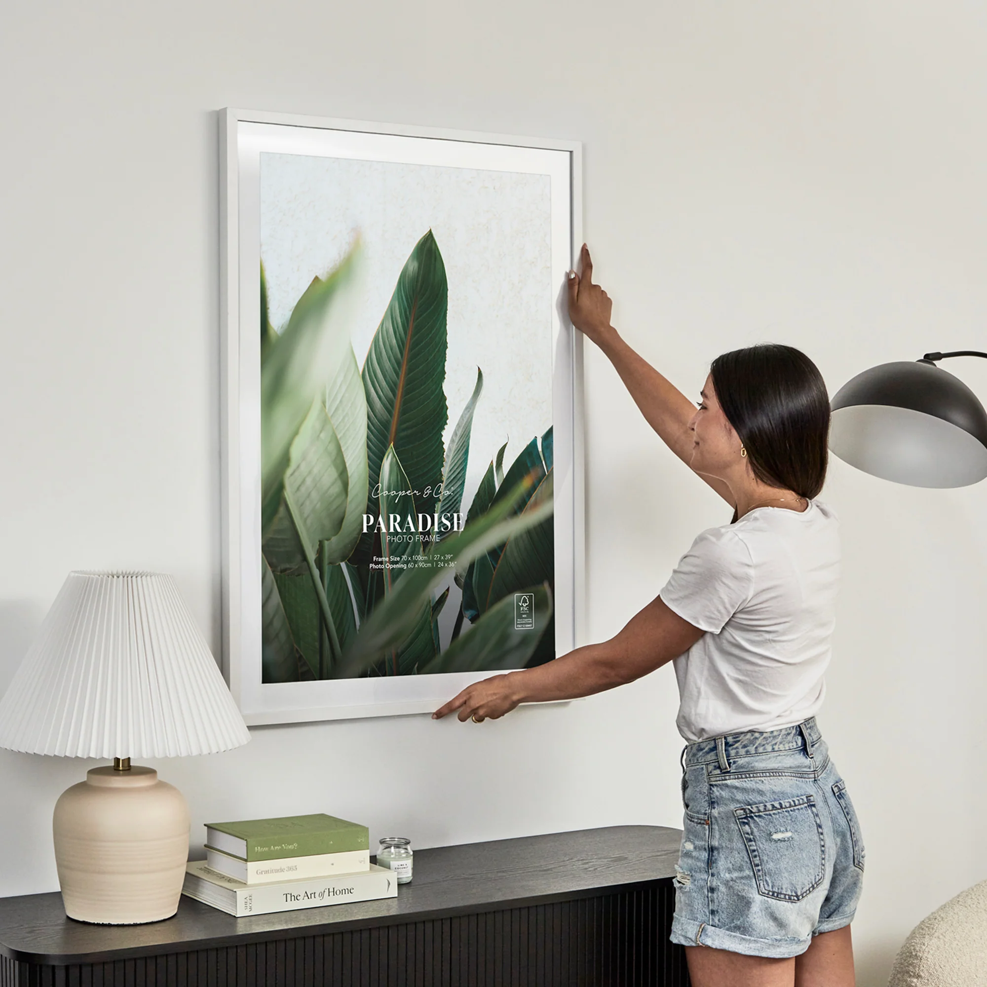 70x100cm Mat to 60x90cm Premium Paradise Wooden Photo Frame - Image 26