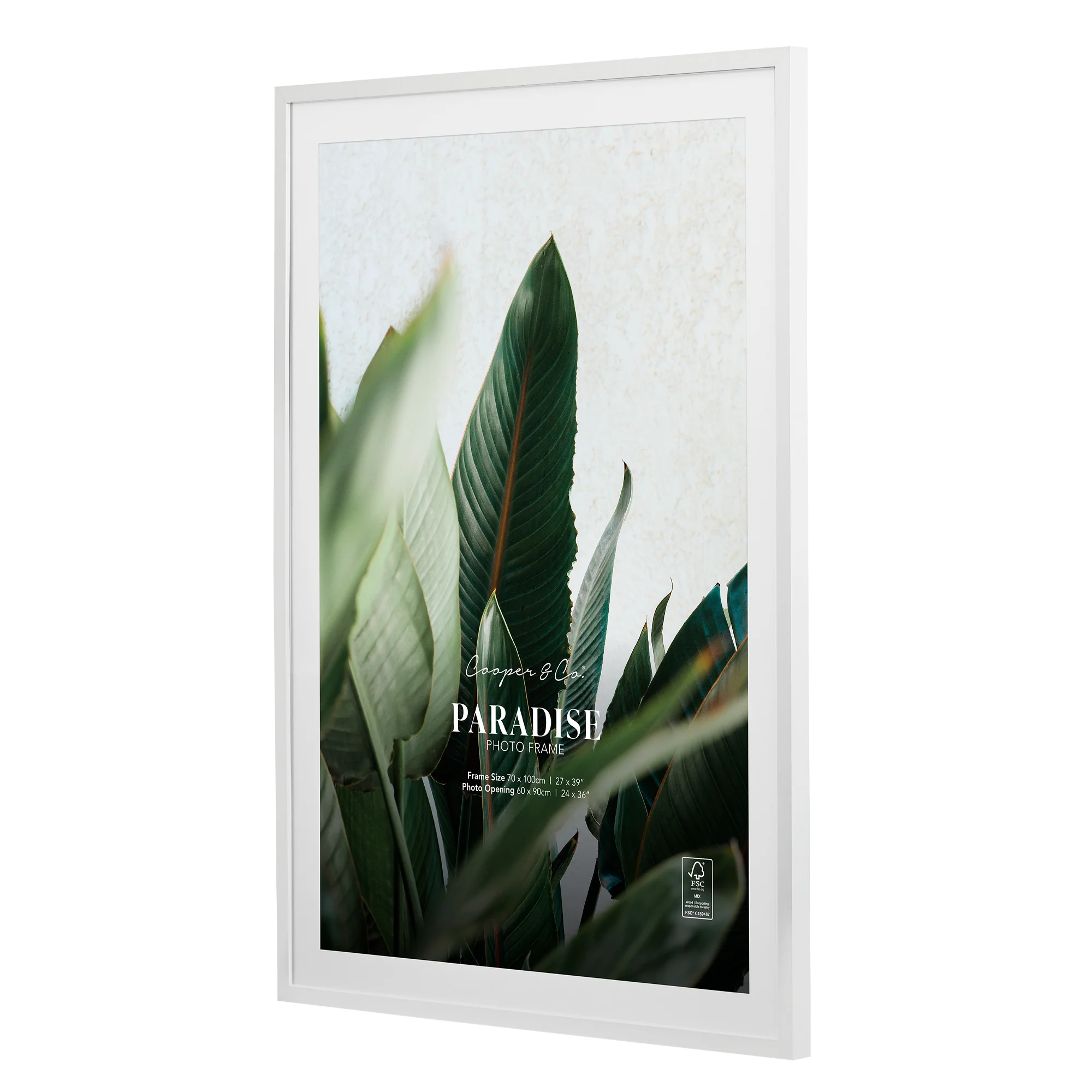 70x100cm Mat to 60x90cm Premium Paradise Wooden Photo Frame - Image 30