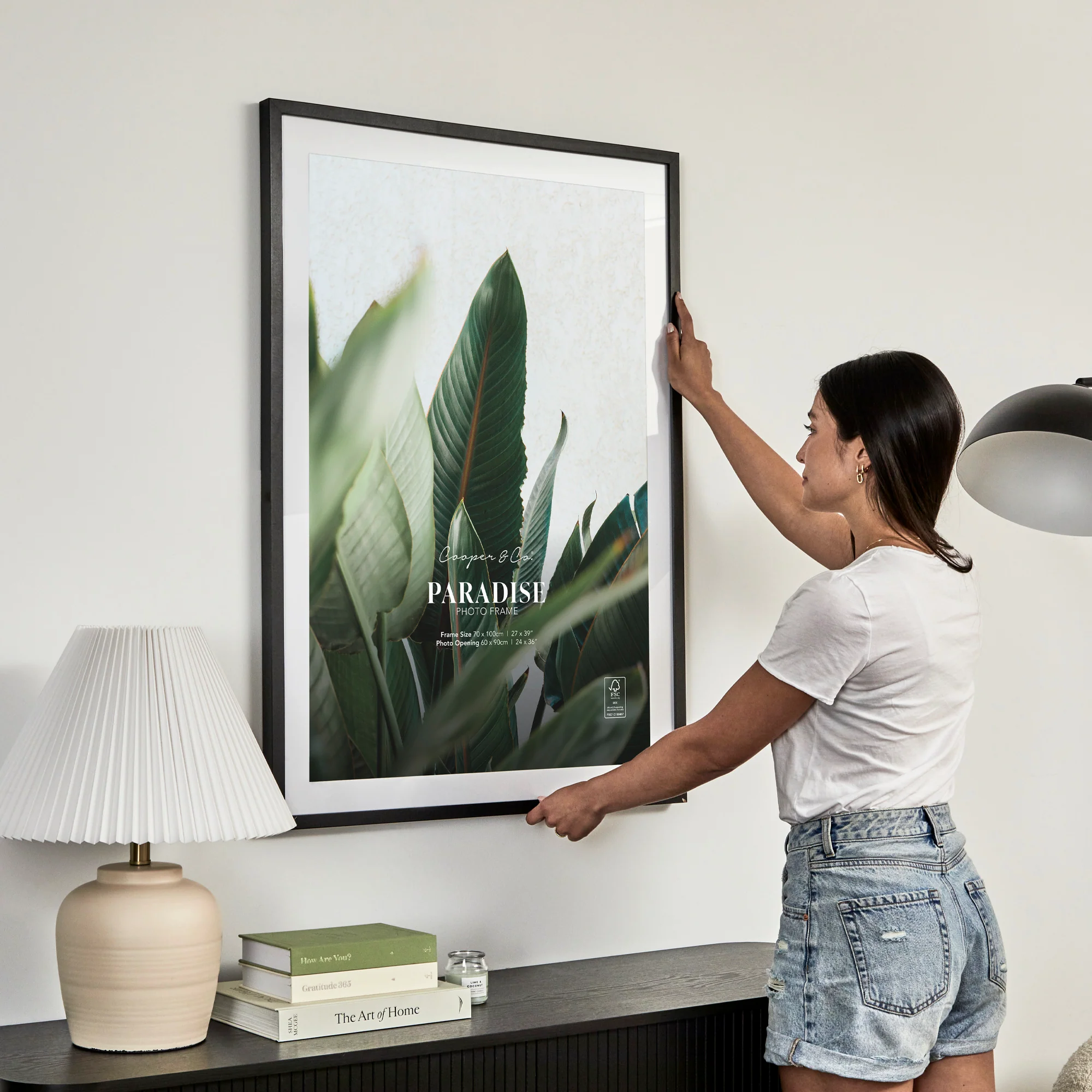 70x100cm Mat to 60x90cm Premium Paradise Wooden Photo Frame - Image 4