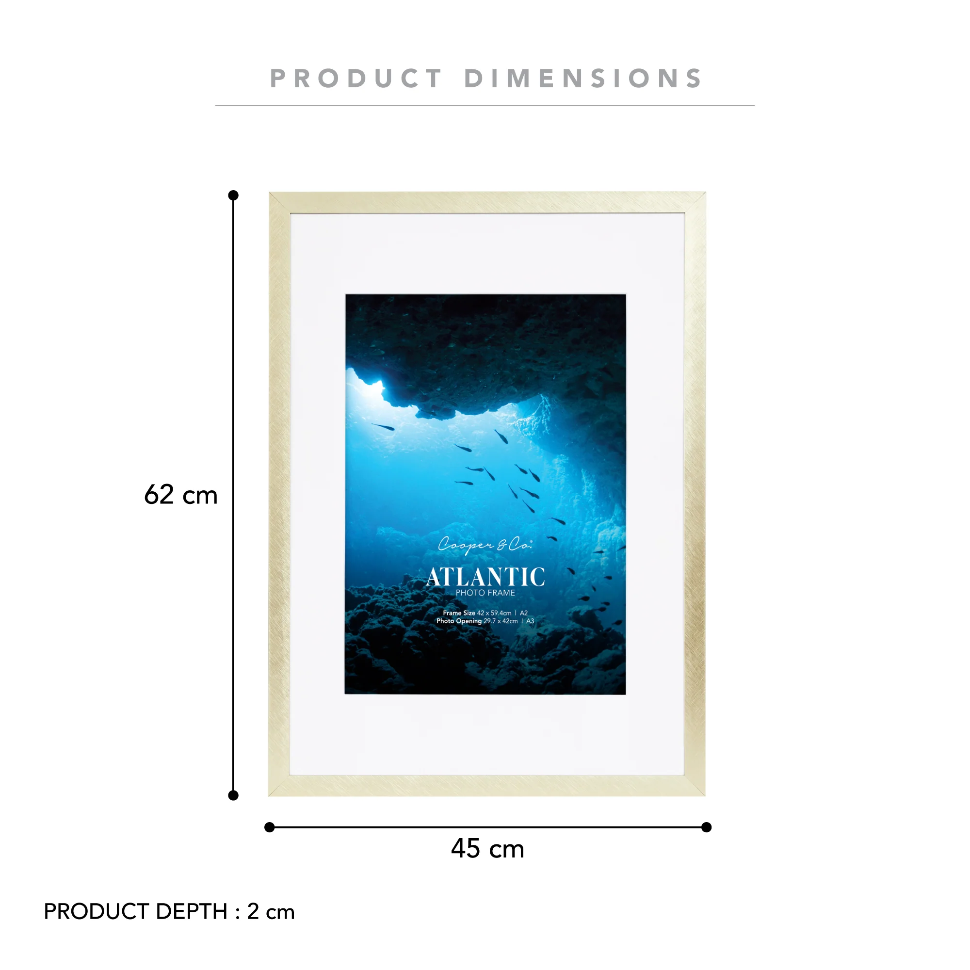 A2 Mat to A3 Boldline Metal Photo Frame - Image 13