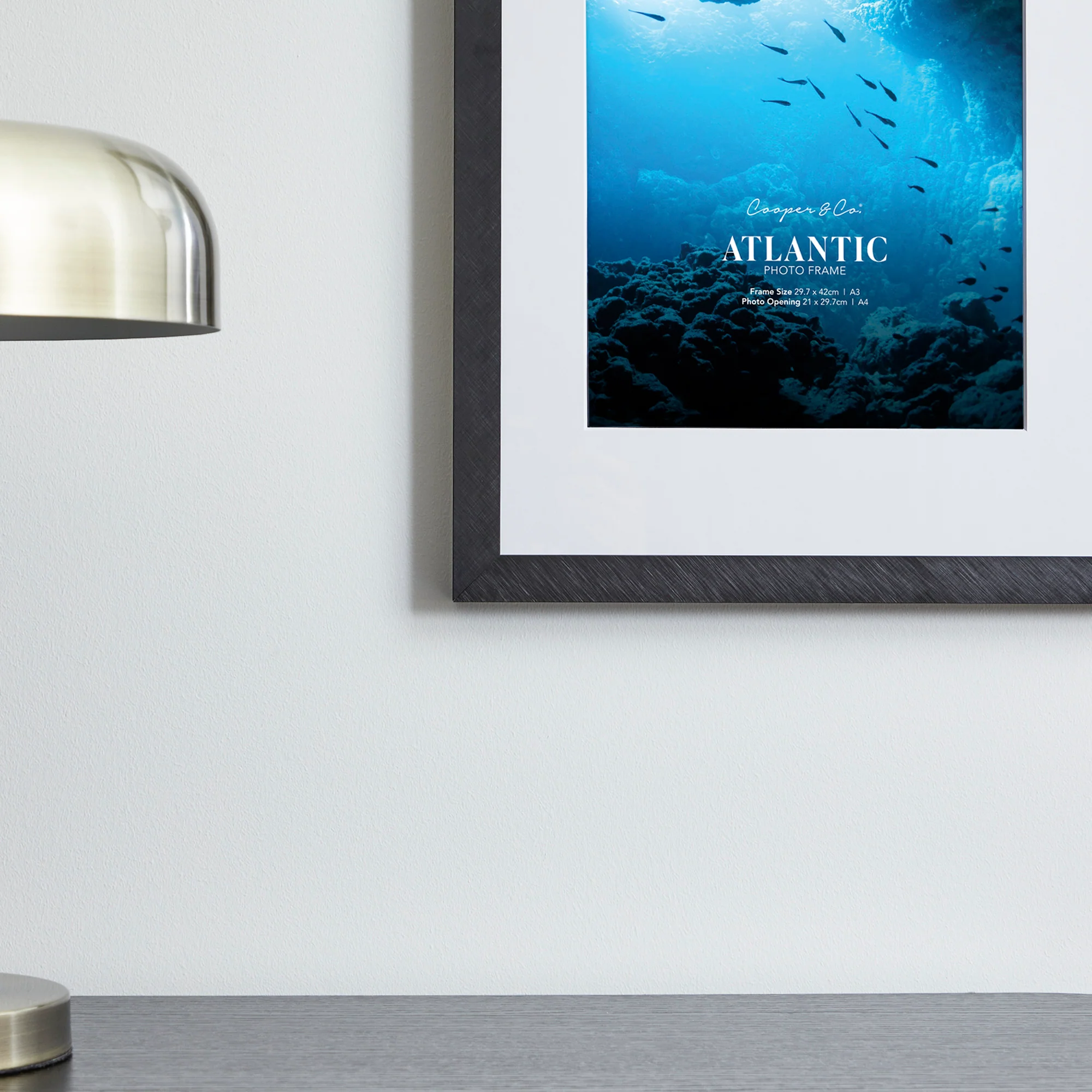 A3 Mat to A4 Boldline Metal Photo Frame - Image 5