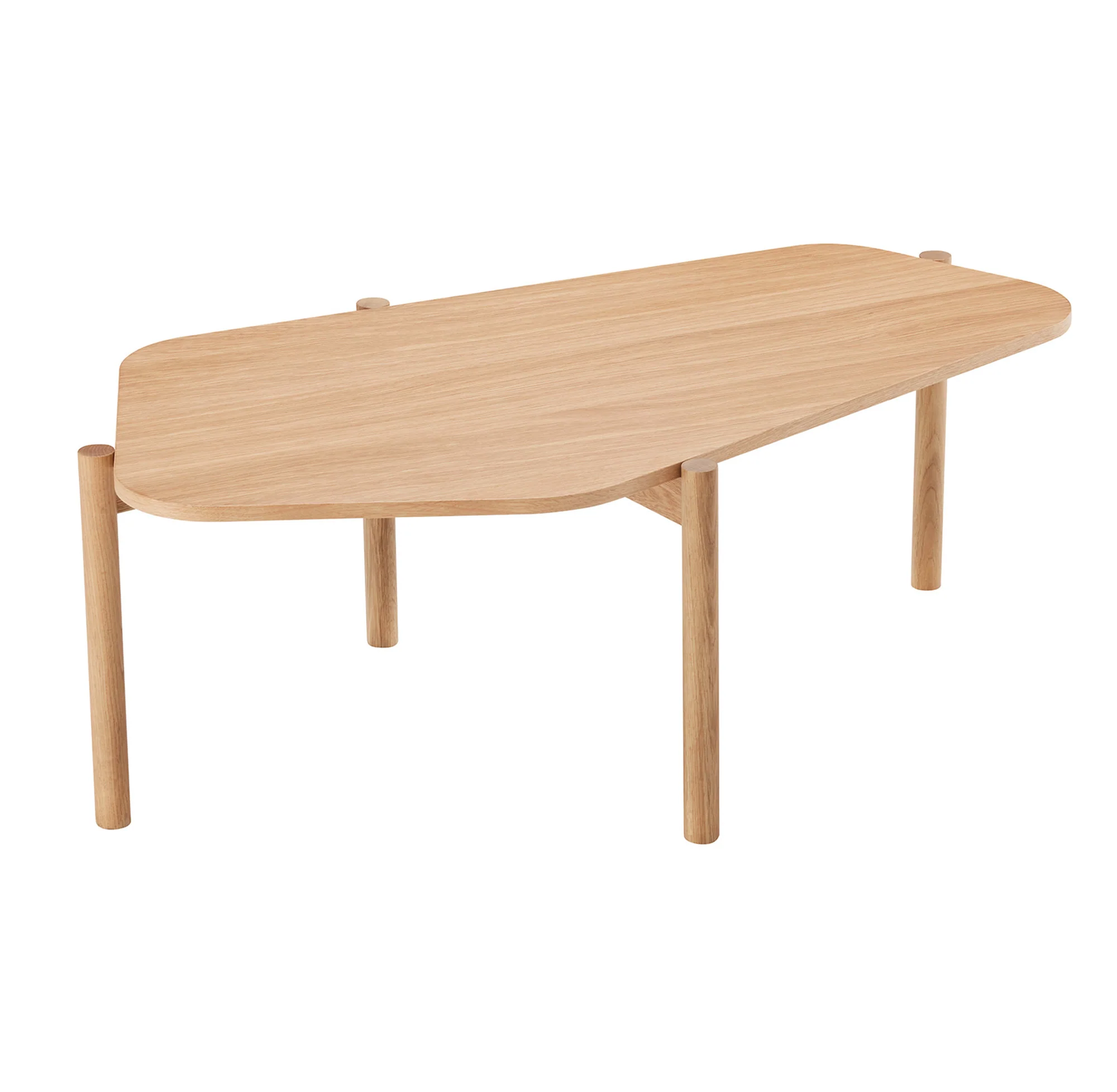 Adelaide Asymetric Coffee Table Oak - Image 2