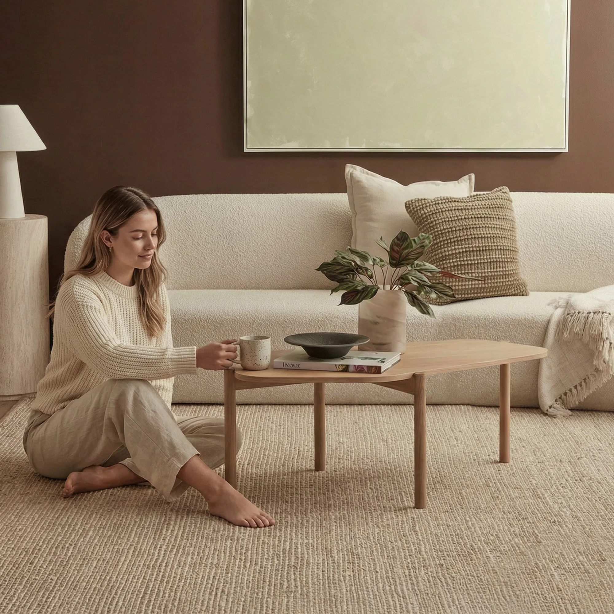 Adelaide Asymetric Coffee Table Oak - Image 8