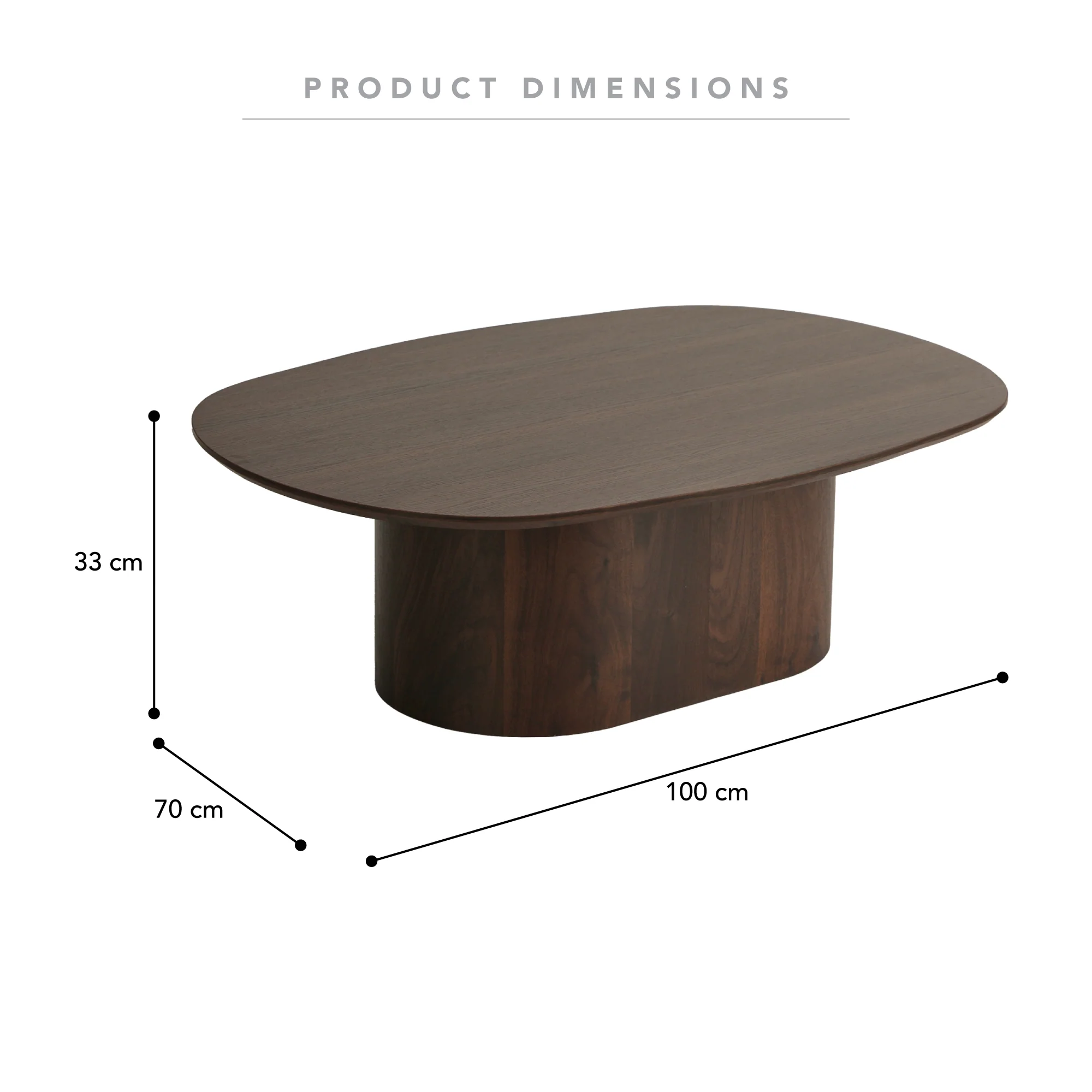 Alex Coffee Table Walnut - Image 3