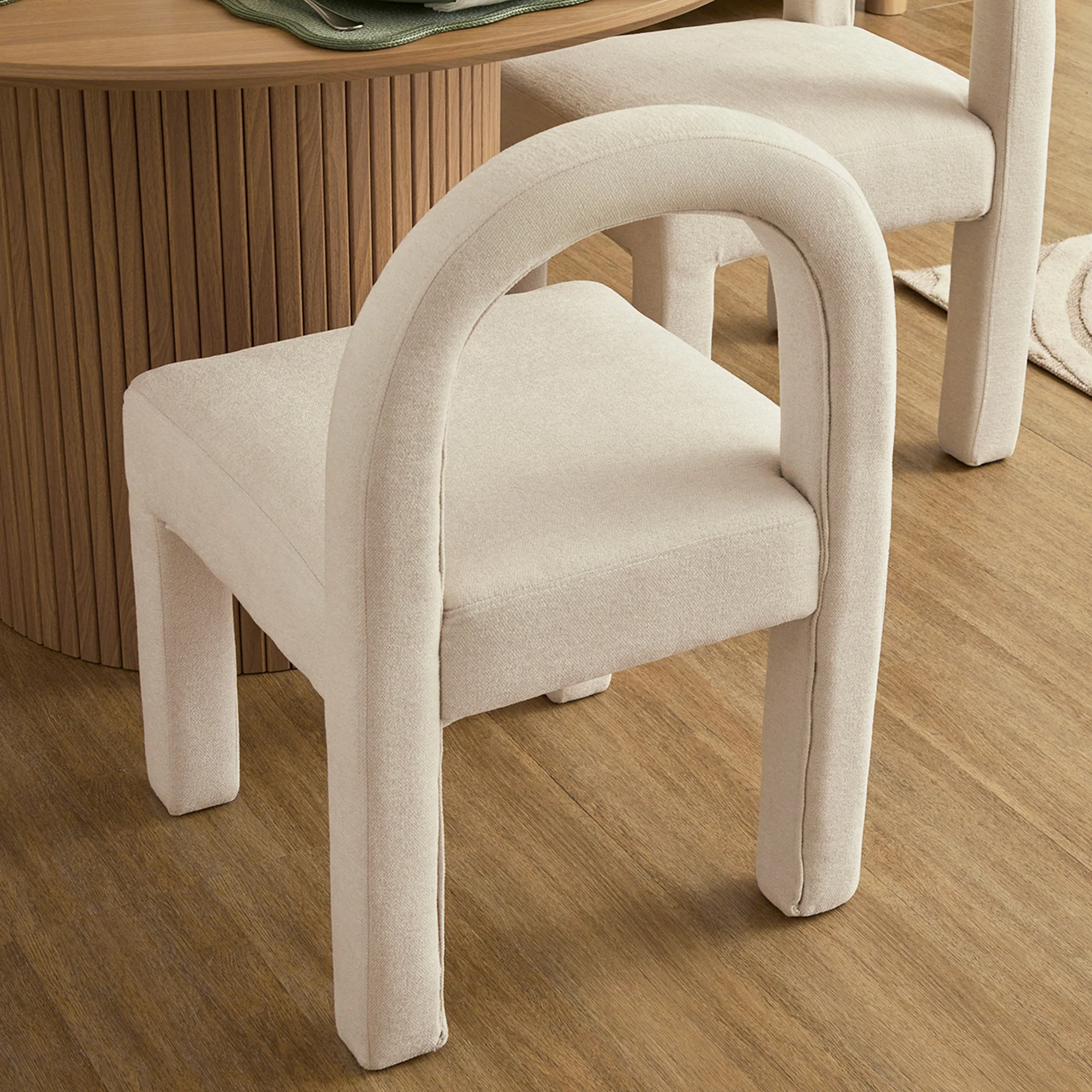 Alexis Set of 4 Dining Chairs Cream - Image 10