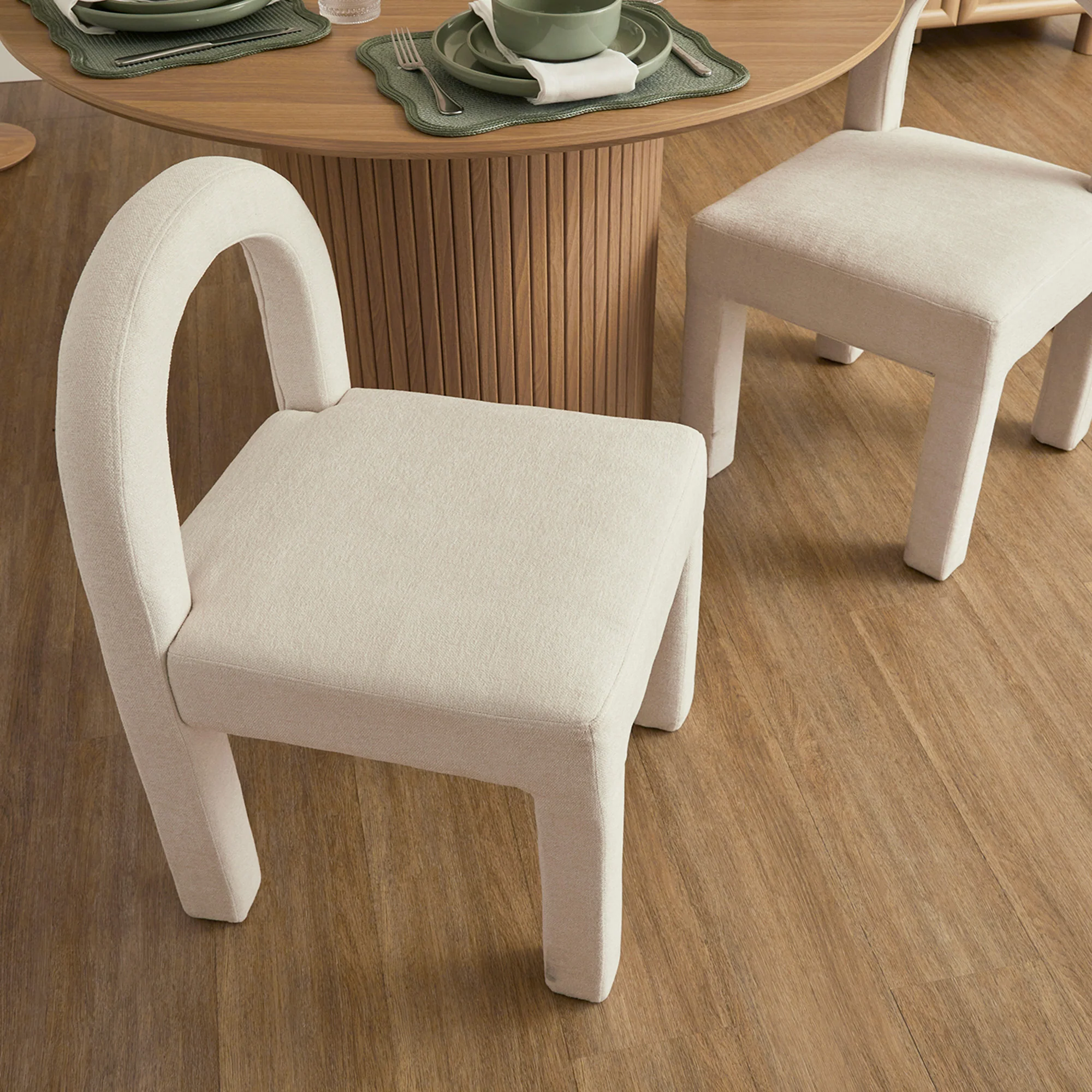 Alexis Set of 4 Dining Chairs Cream - Image 8