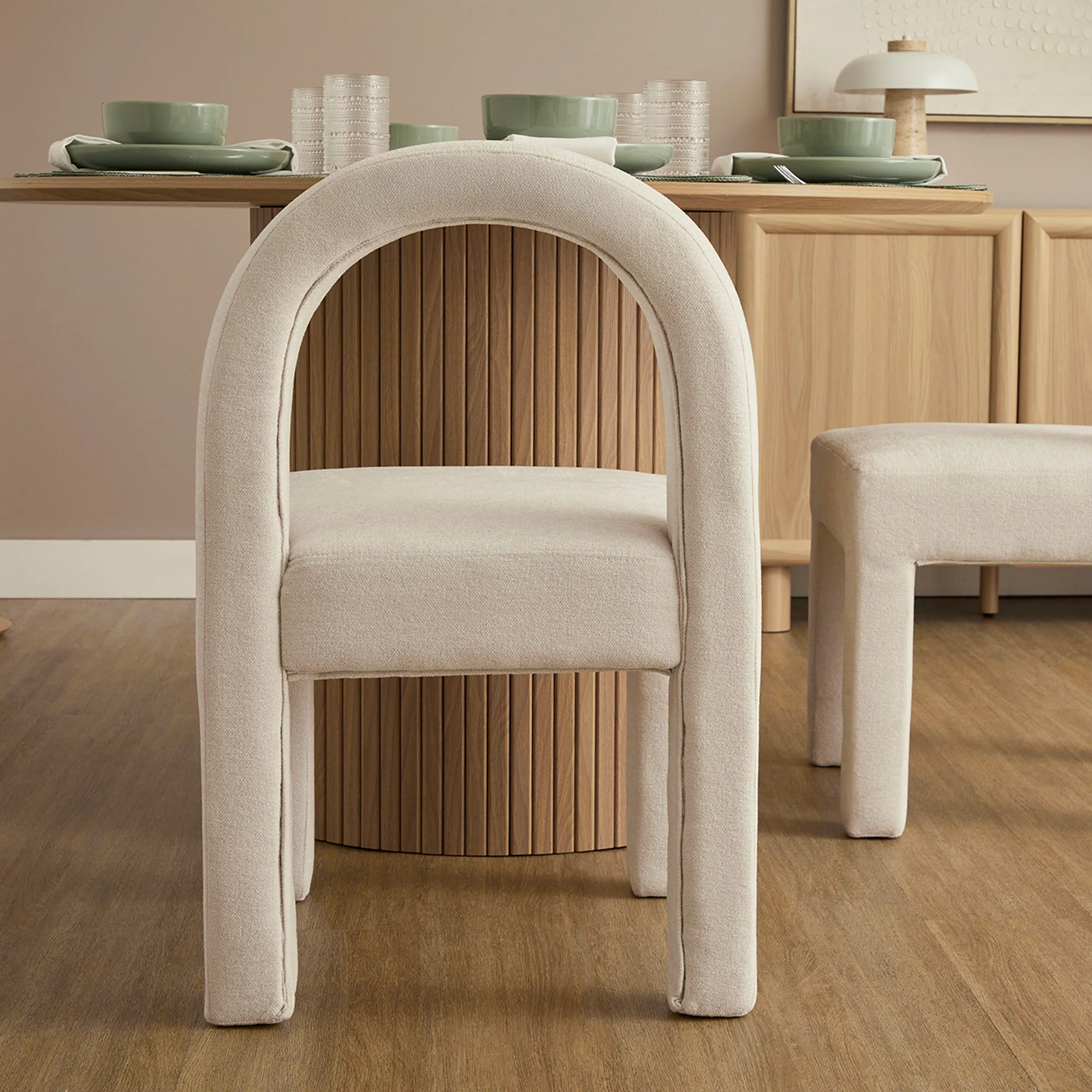 Alexis Set of 4 Dining Chairs Cream - Image 9
