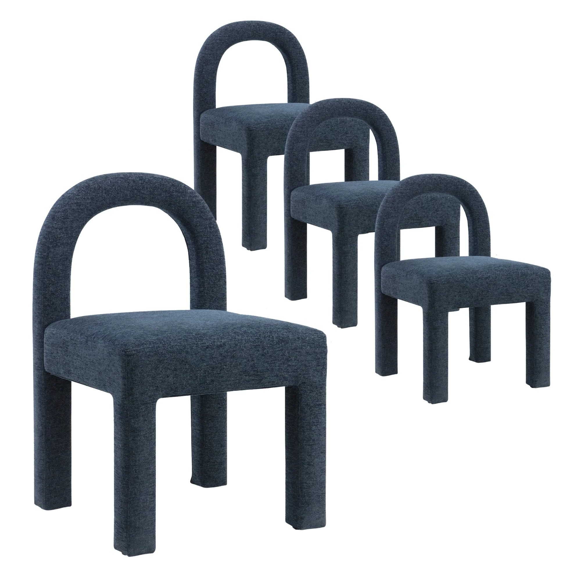 Alexis Set of 4 Dining Chairs Indigo