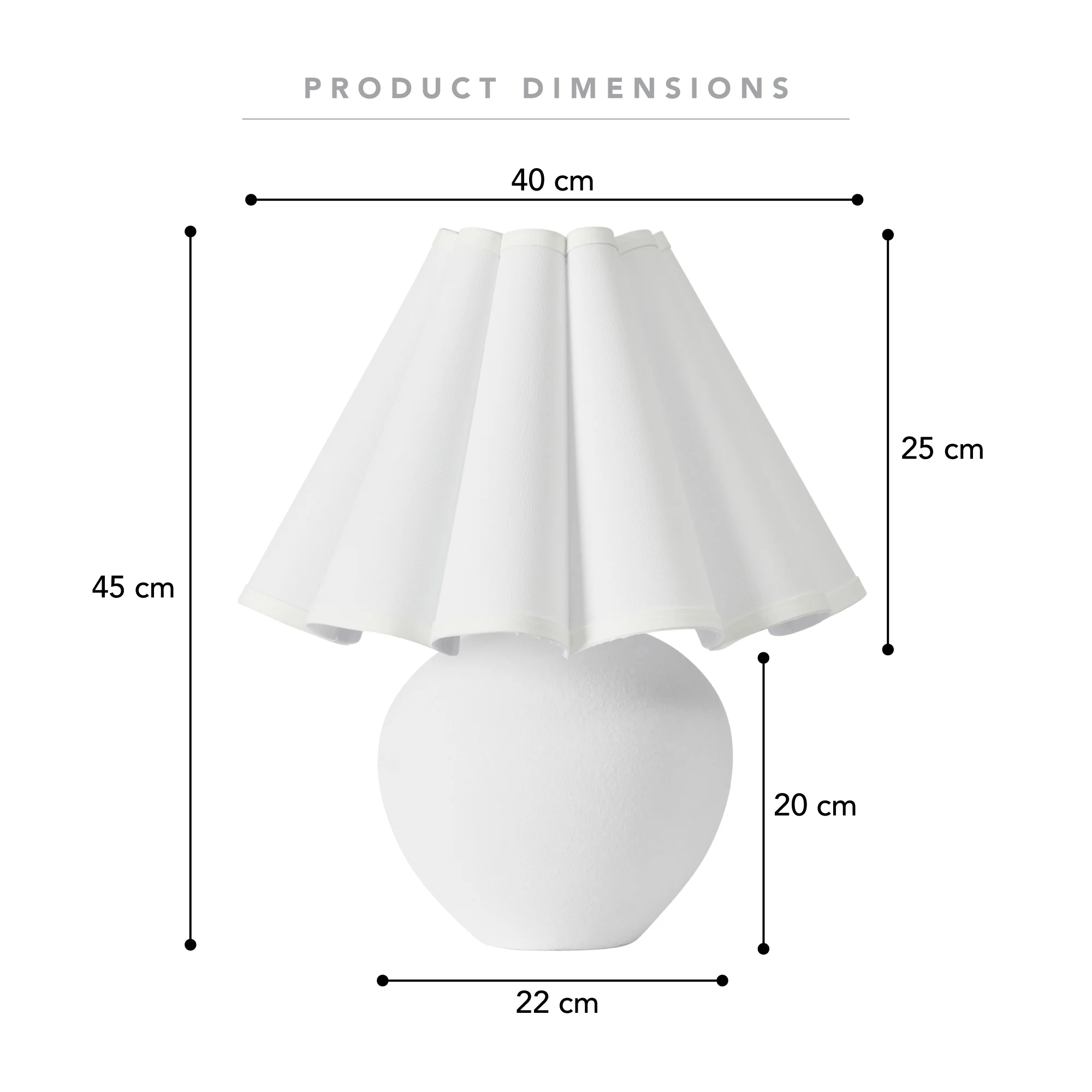 Amalie Table Lamp White - Image 3