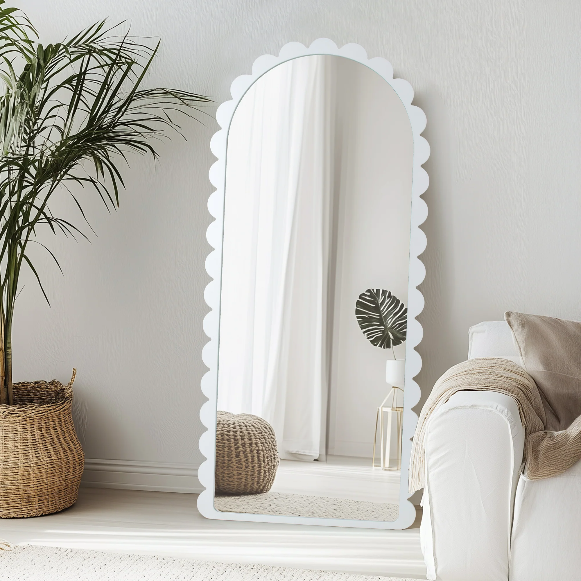 Amelie 180cm Arch Mirror White - Image 5