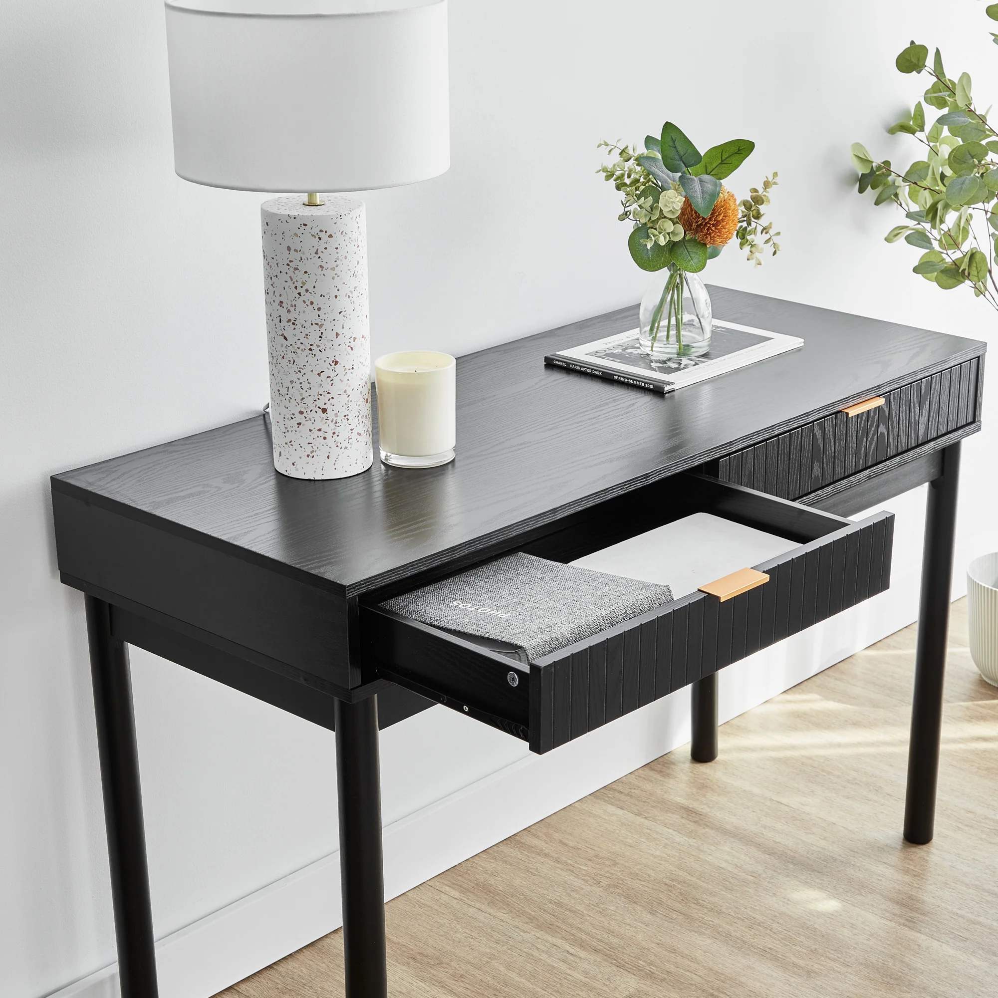 Apia Console Table Black (120cm) - Image 7