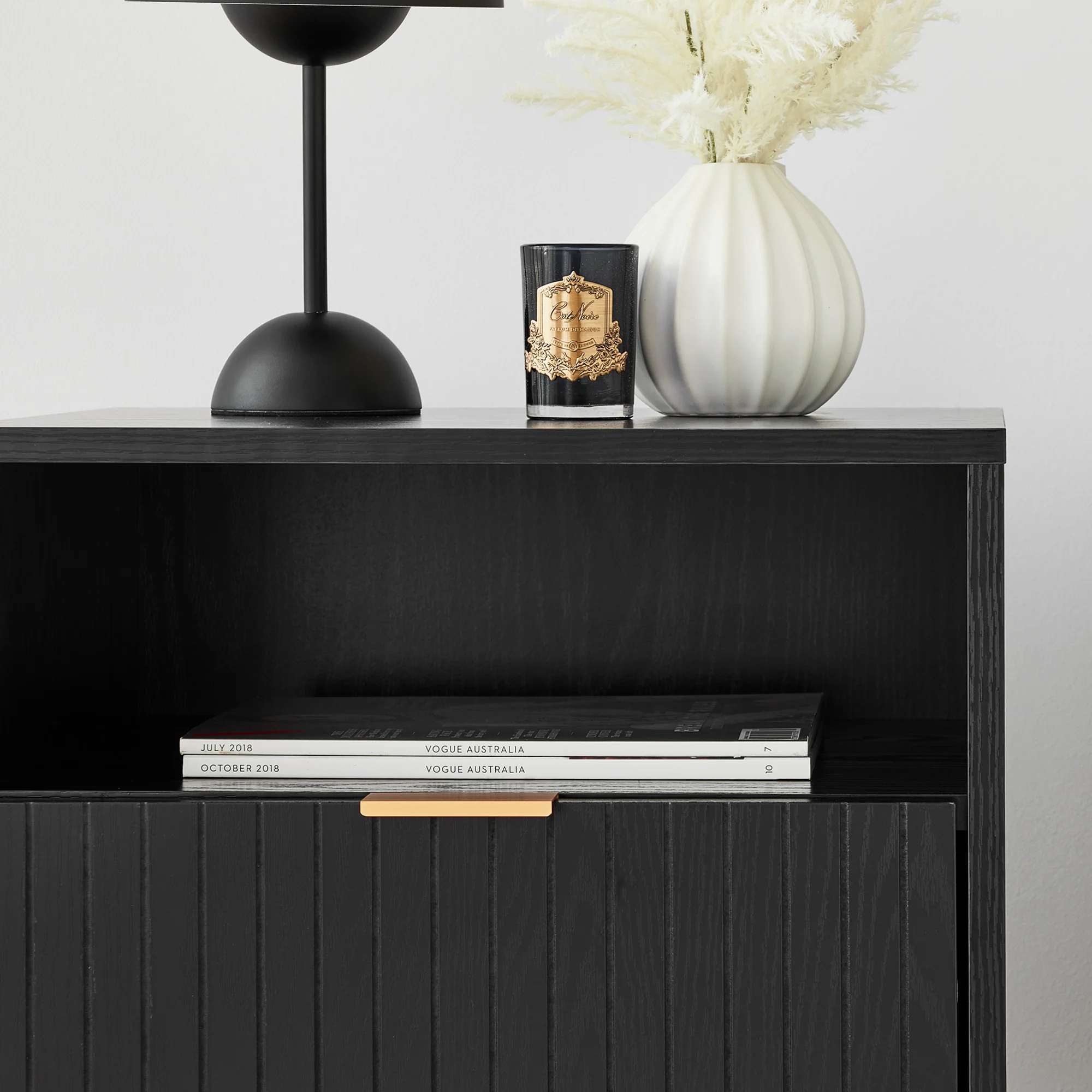 Apia Bedside Table Black - Image 4