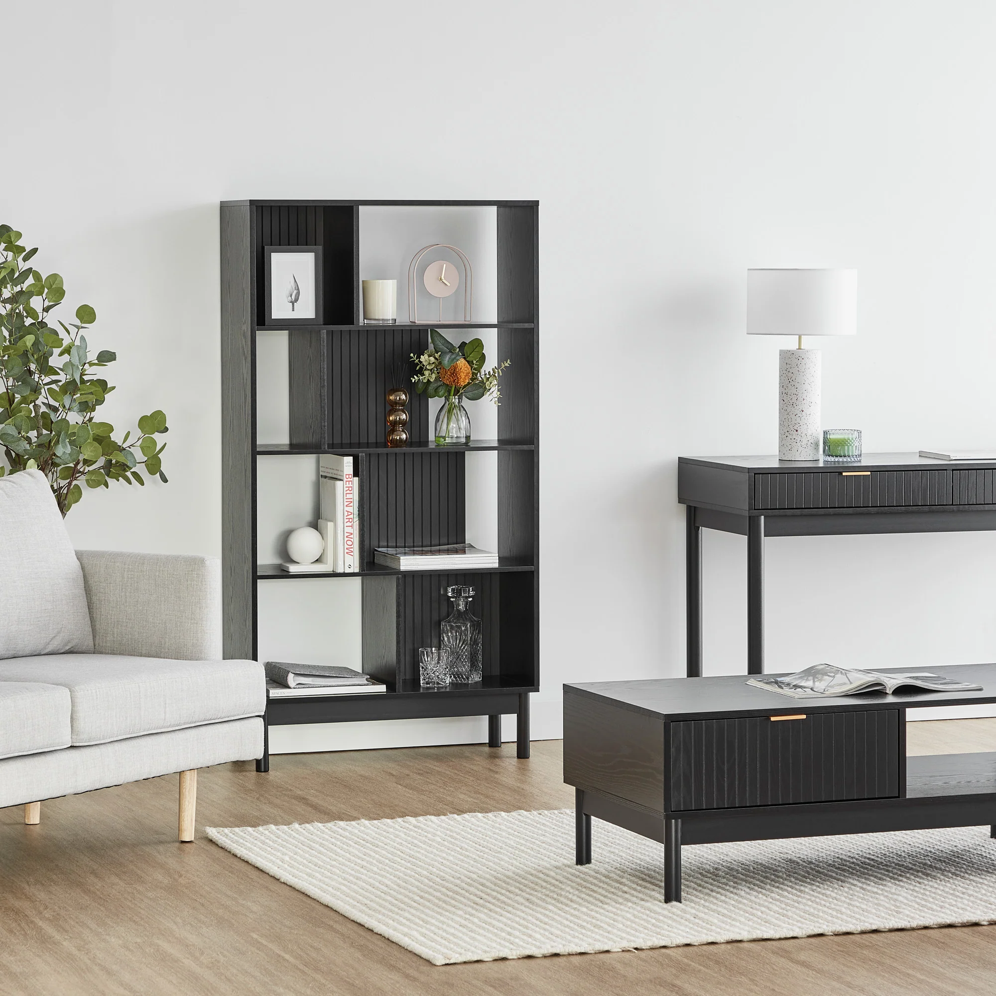 Apia Bookshelf Black - Image 3