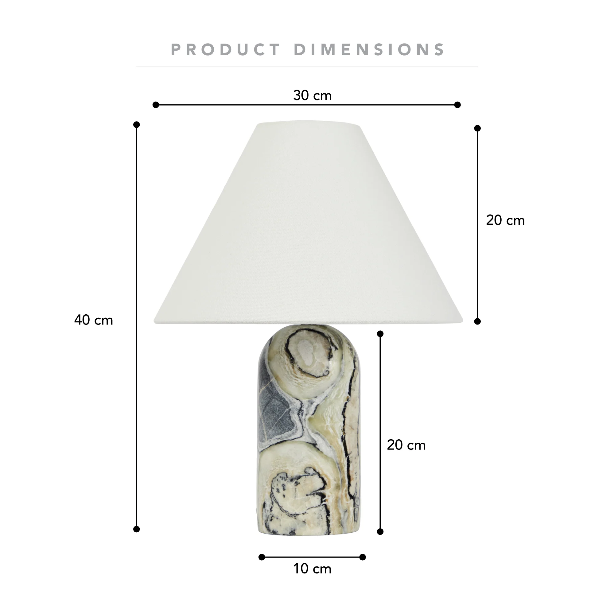 Arabella Marble Table Lamp Jade (Set of 2) - Image 3