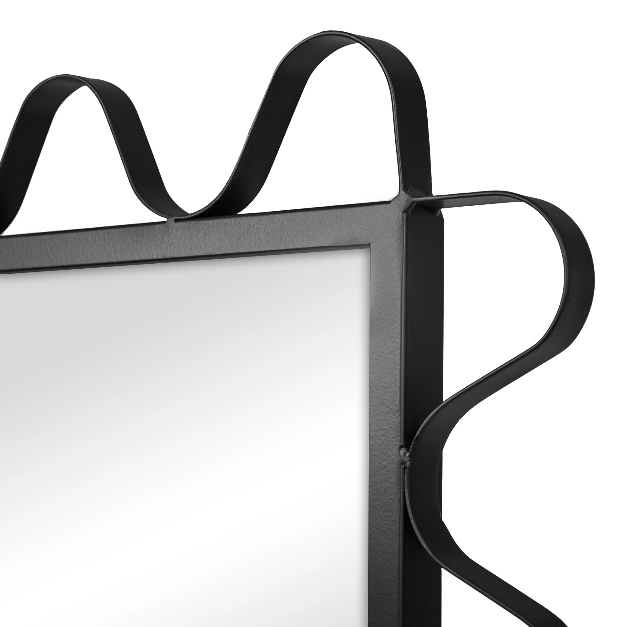Aria Wavey 180cm Floor Length Mirror Black - Image 7