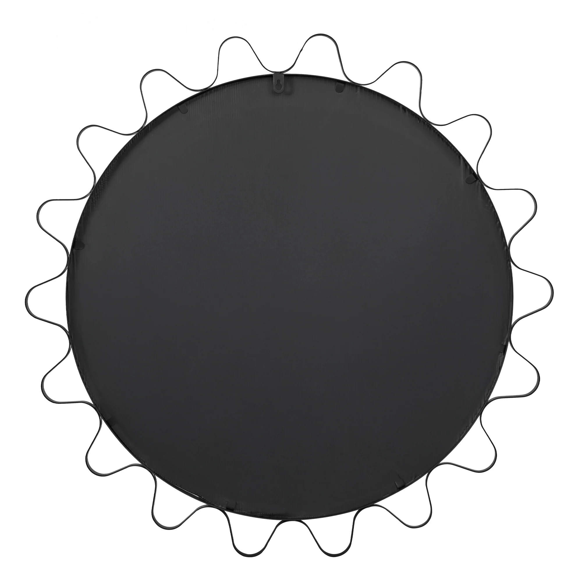 Aria Wavey 90cm Round Mirror Black - Image 11