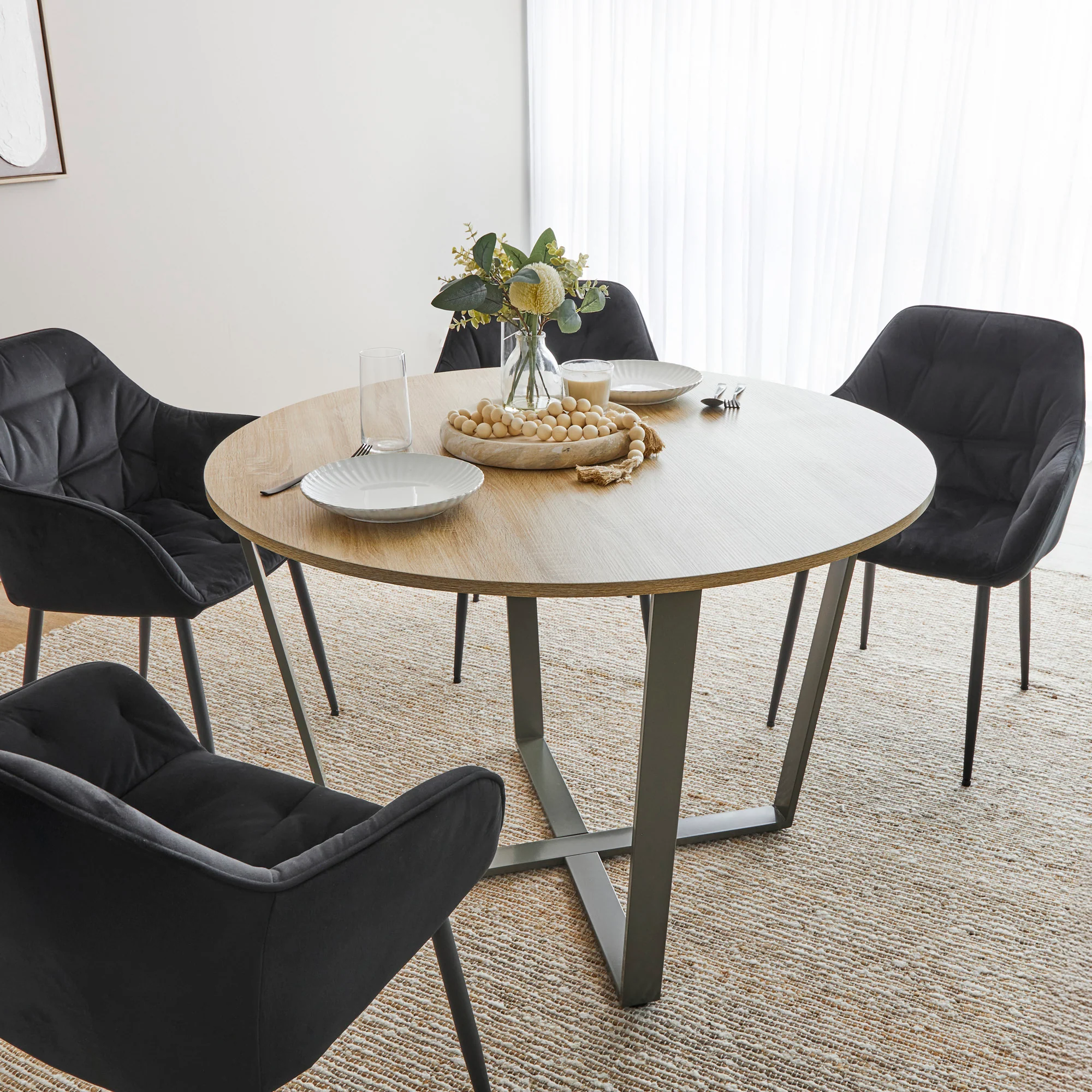 Arizona 110cm Dining Table Olive - Image 6