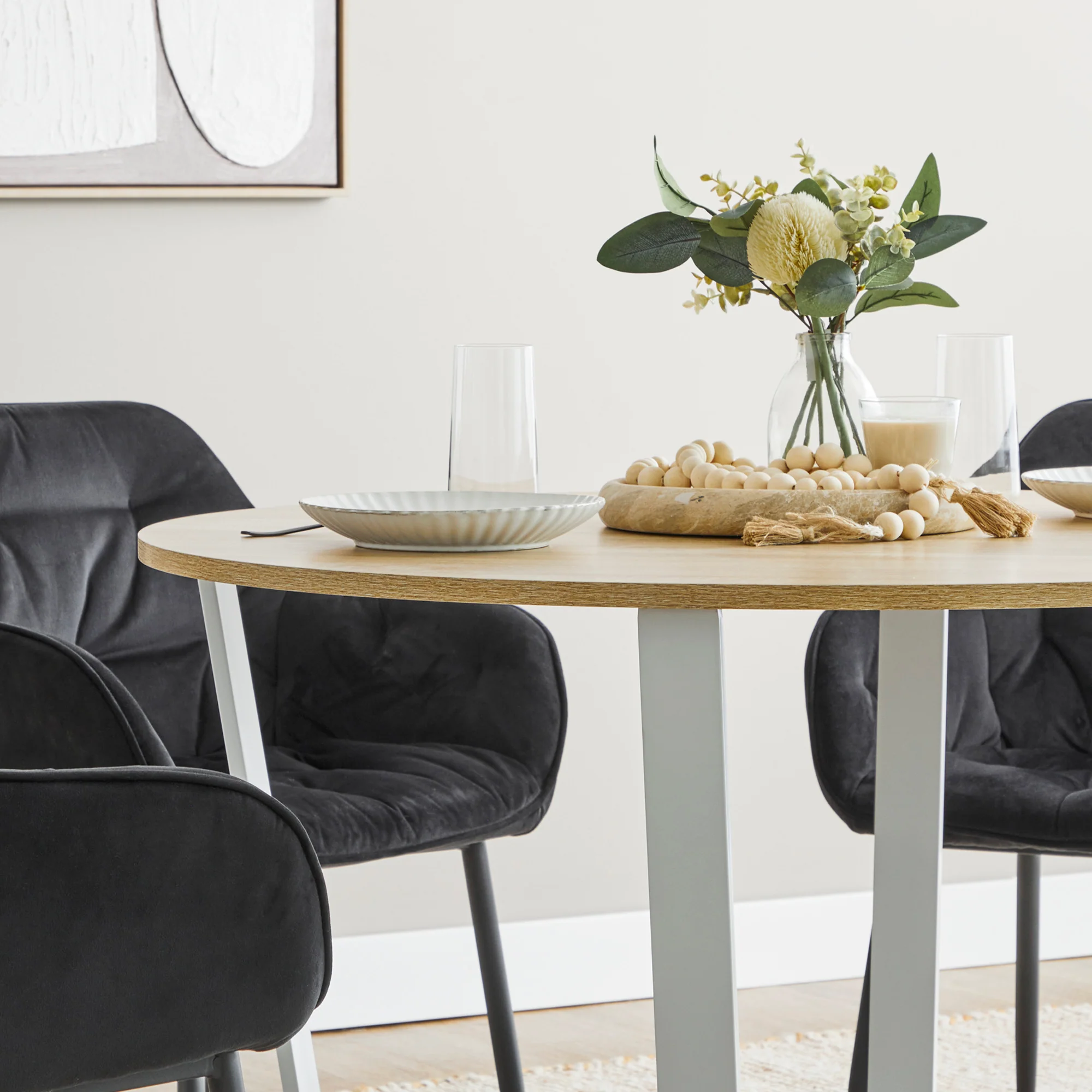 Arizona Dining Table White (110cm) - Image 4