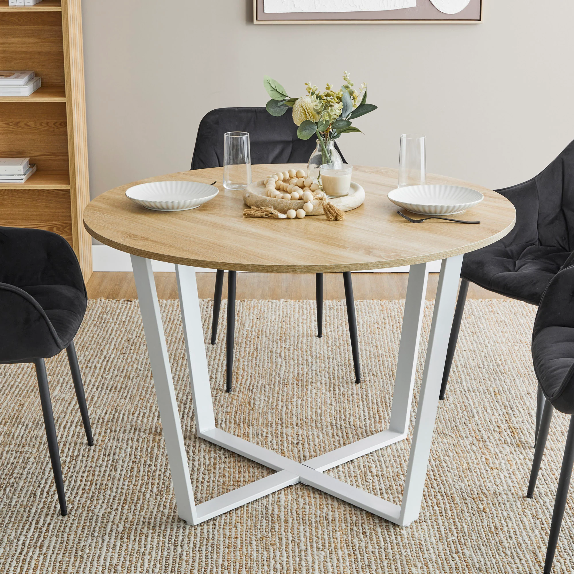Arizona Dining Table White (110cm) - Image 9